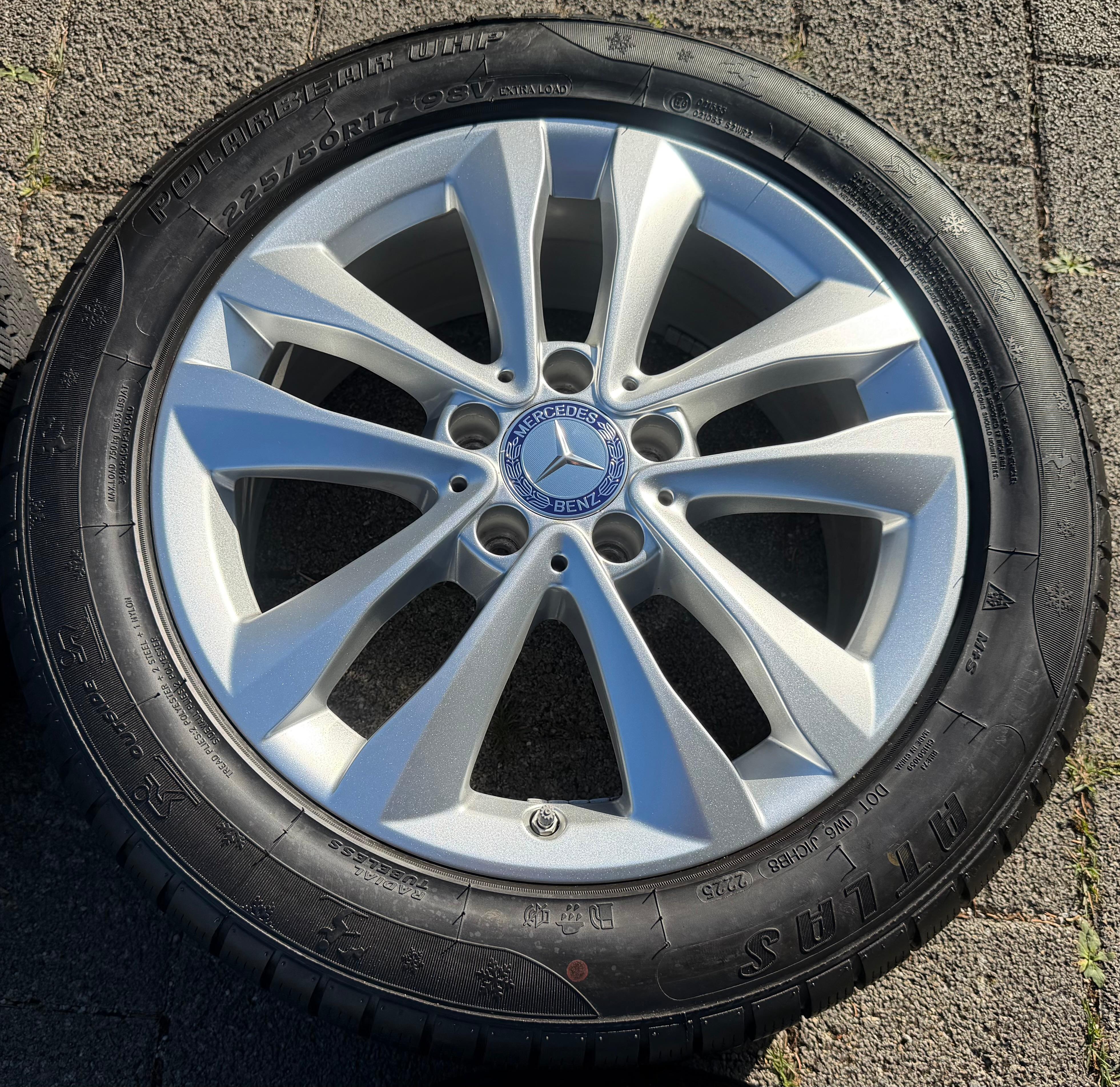 4 Original 17" Alu Winterräder Mercedes C-Klasse W205 A2054018000 225/50R17 98V