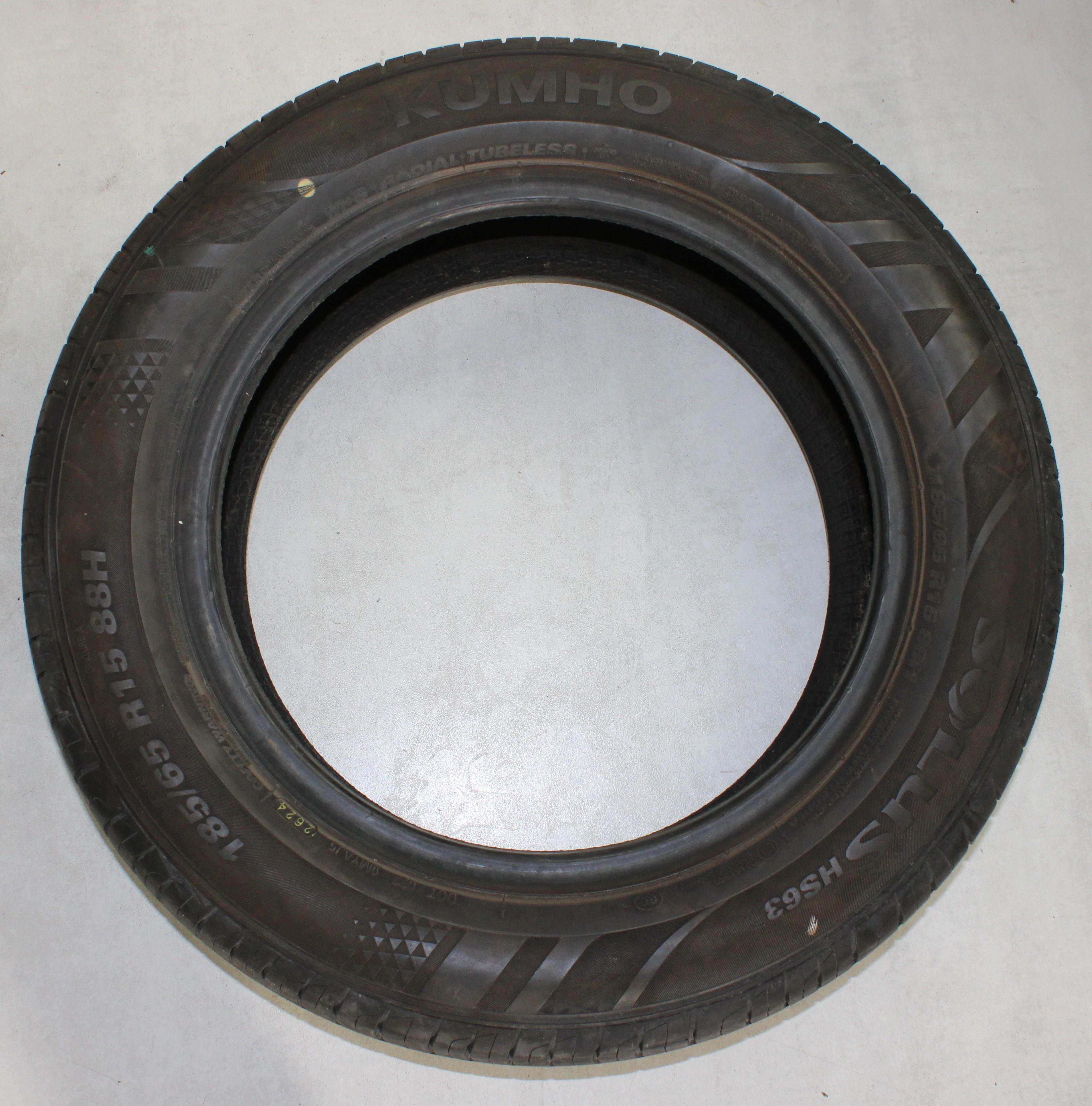 4 x 185/65R15 88H Sommerreifen Kumho Solus HS63 6,5-7mm 2024