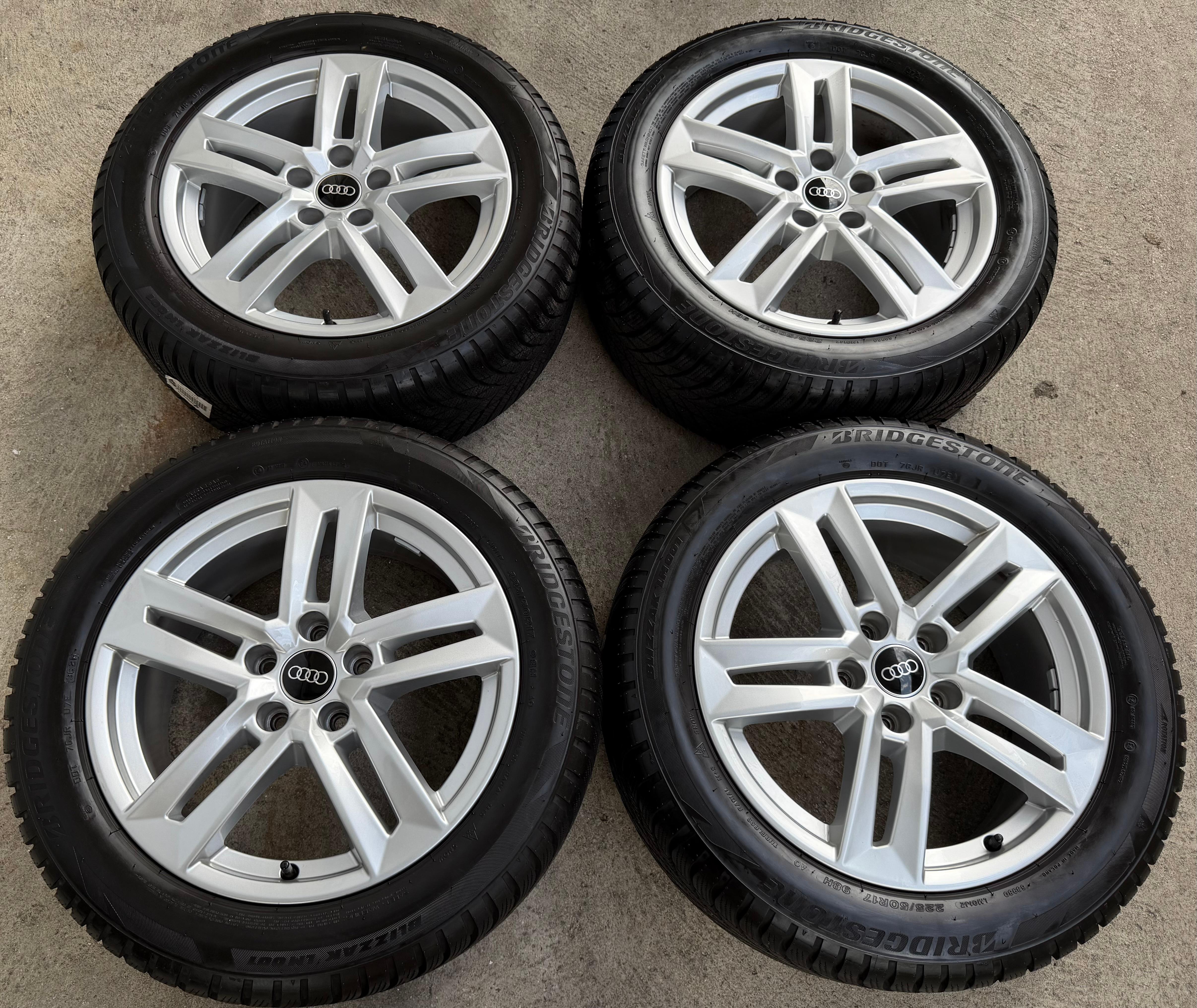4 Original 17" Alu Winterräder Audi A4 B9 8W 8W0601025P 225/50R17 98H Bridgestone
