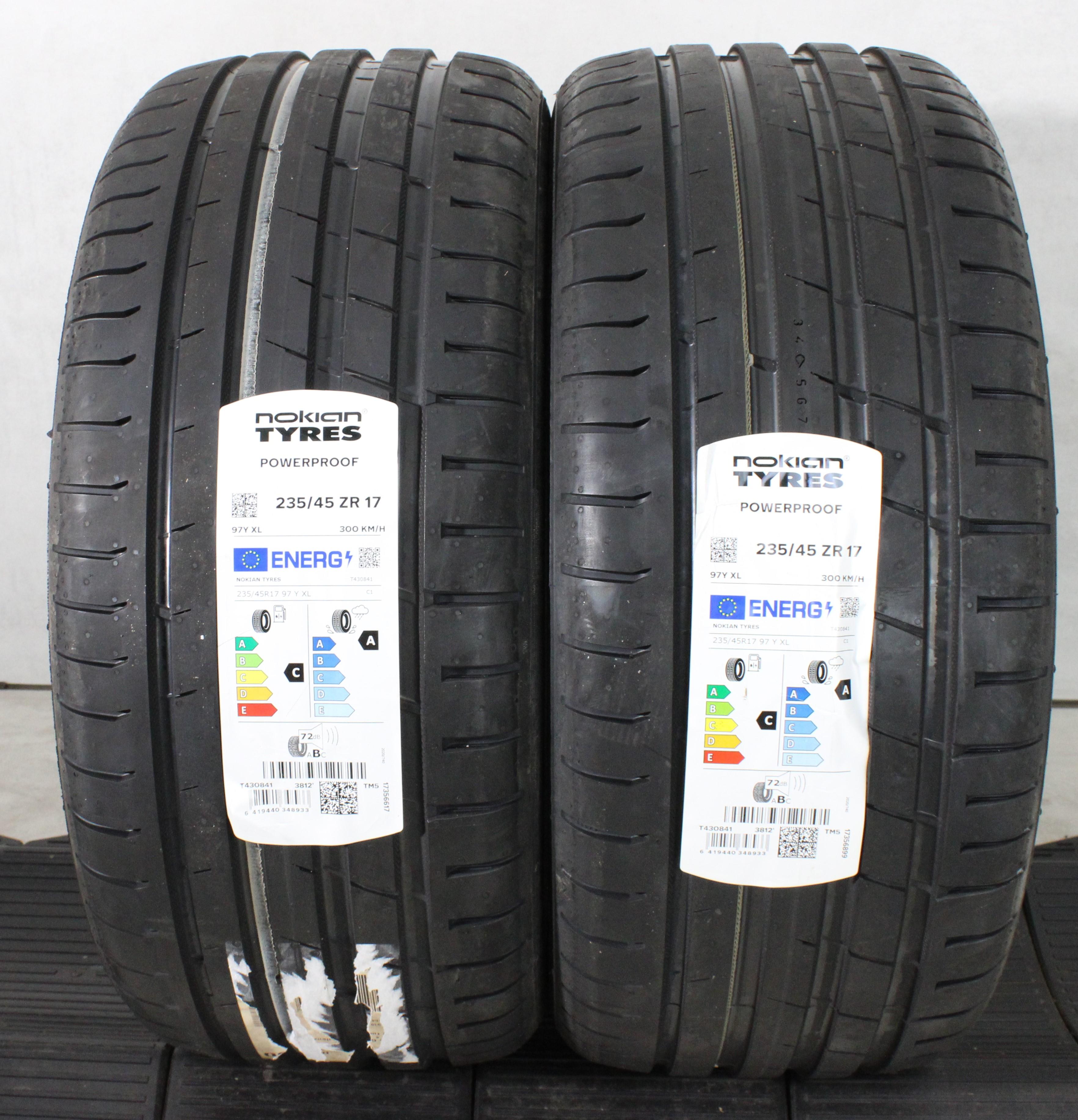 2 x 235/45R17 97Y Sommerreifen Nokian Powerproof 2021 XL