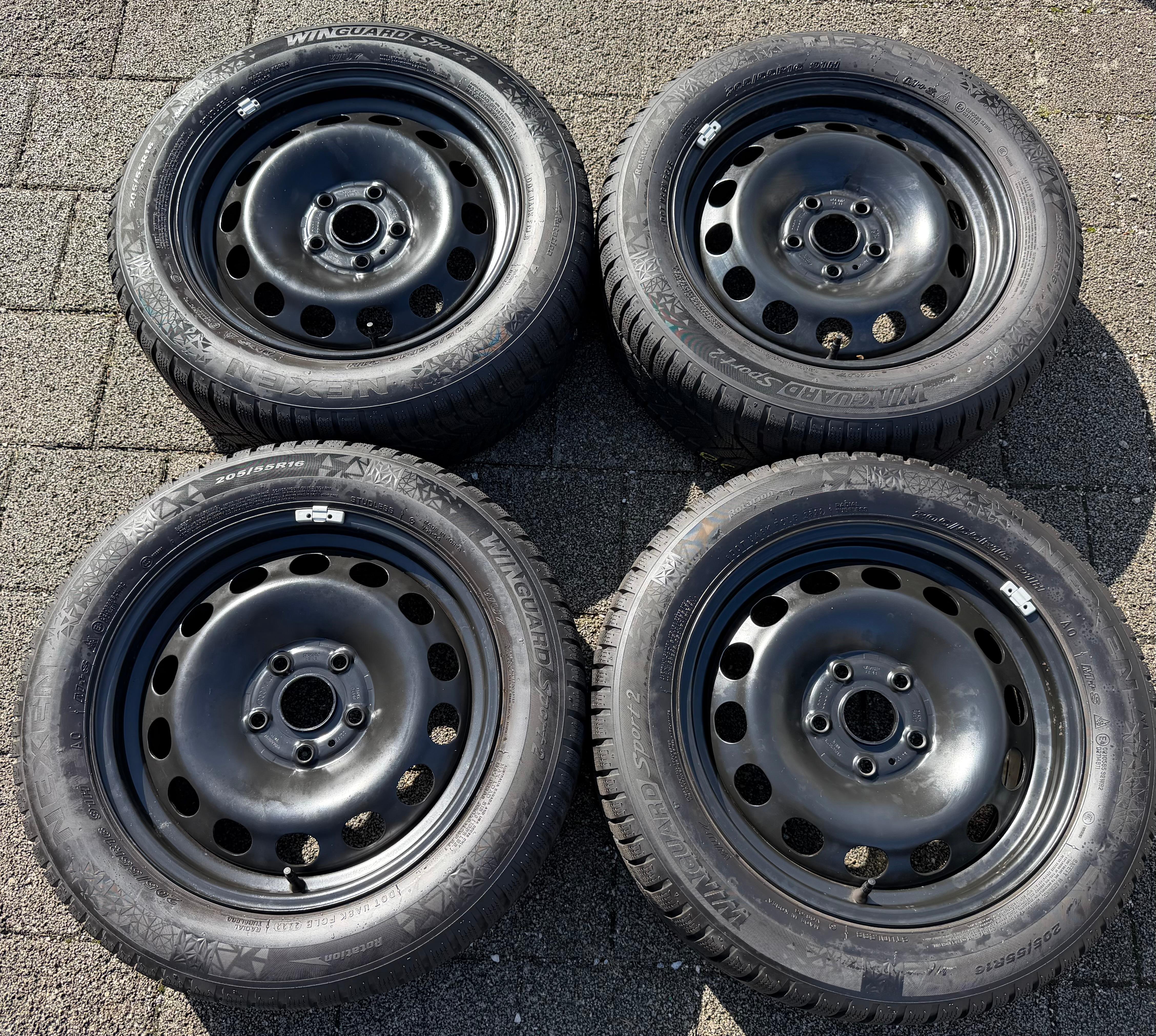 4 Winterräder Audi A3 8V Sportback Cabrio  205/55R16 91H Nexen 8V0601027A 2022