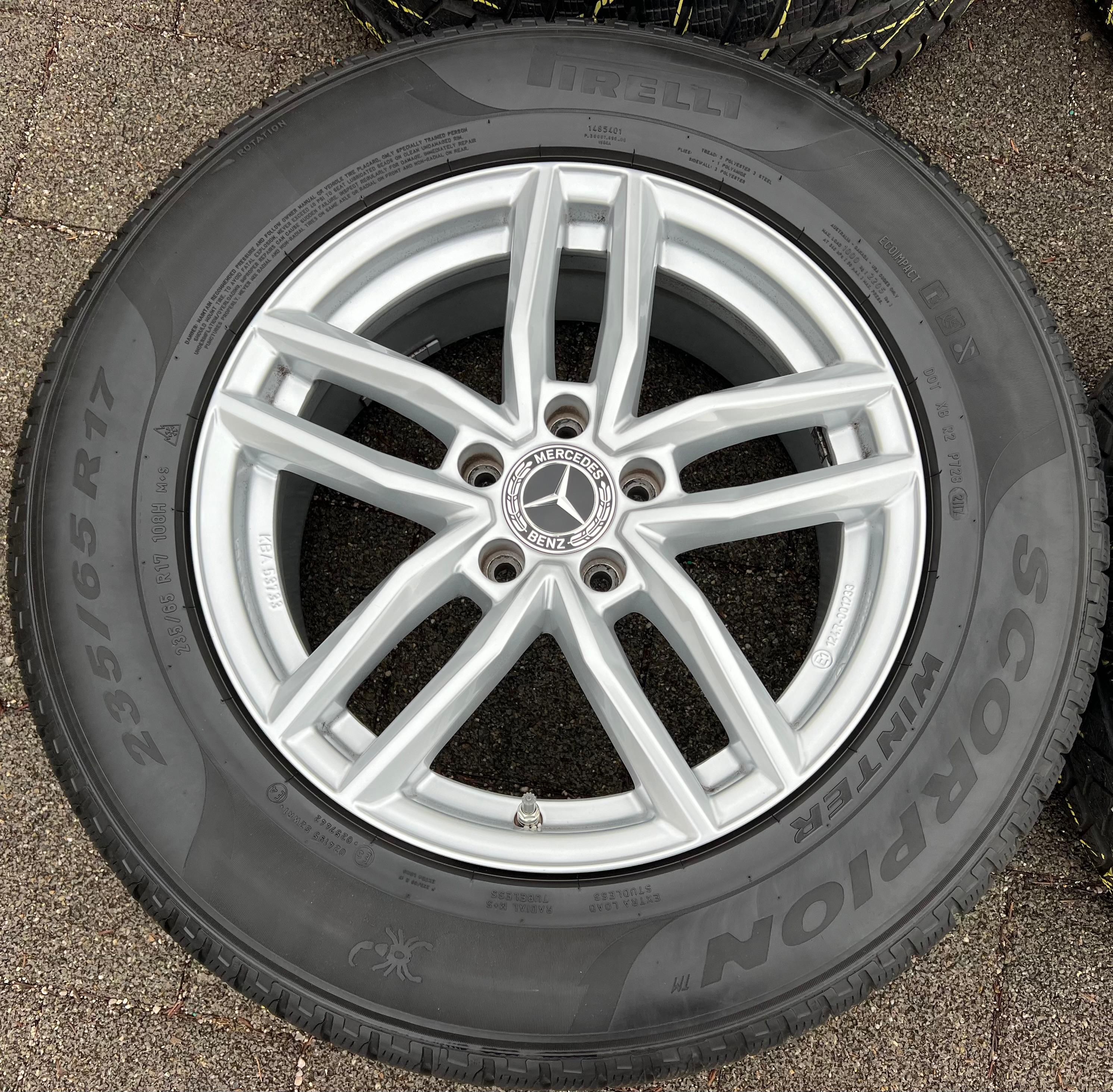 4 ALU 17" WINTERRÄDER MERCEDES GLC X253 W253 RDKS 235/65R17 108H FREIHA