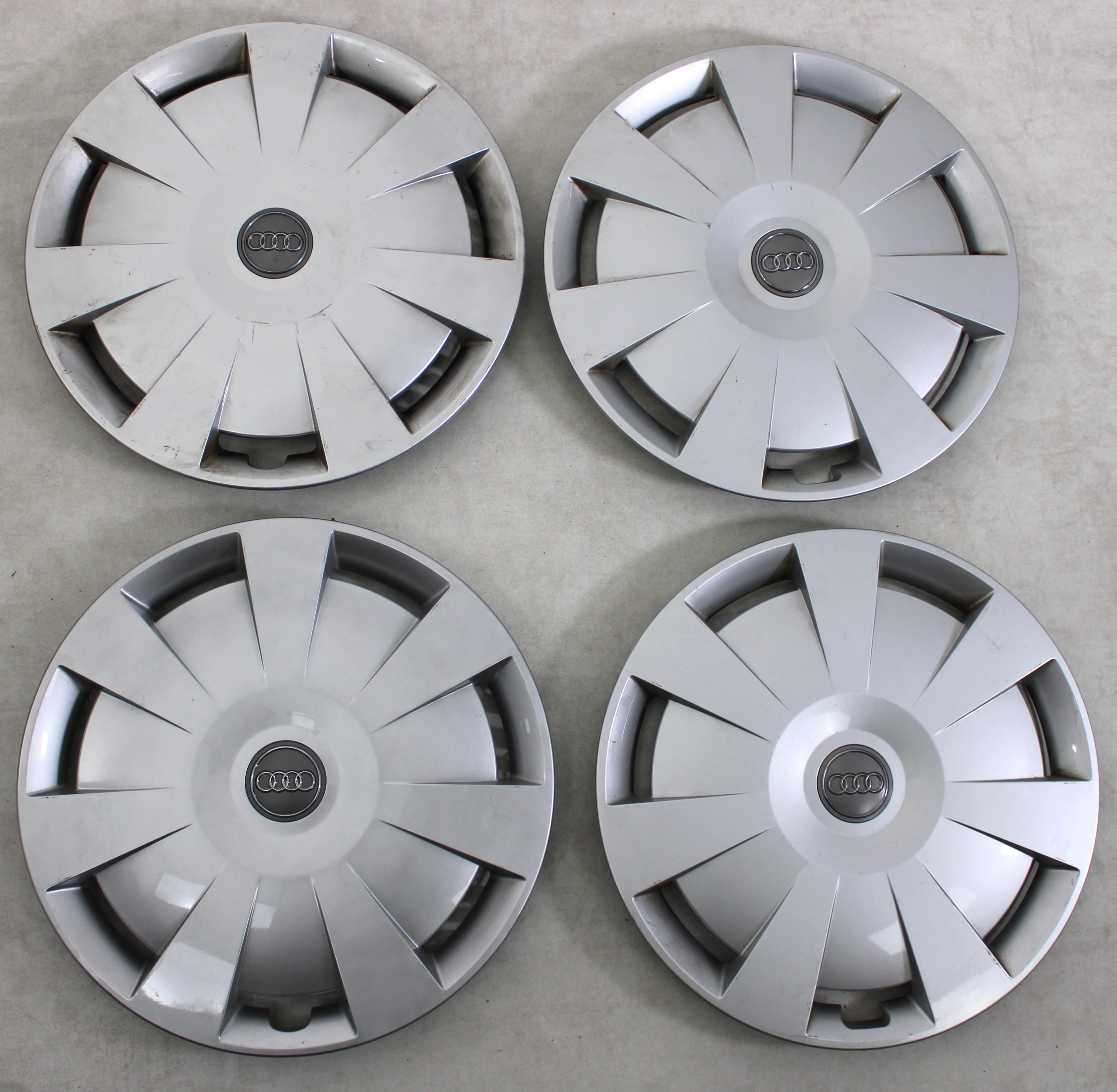 4 ORIGINELE 16" WIELDOPPEN AUDI A3 8P 8V A4 8E 8K 8V0601147C GRATIS LEVERING