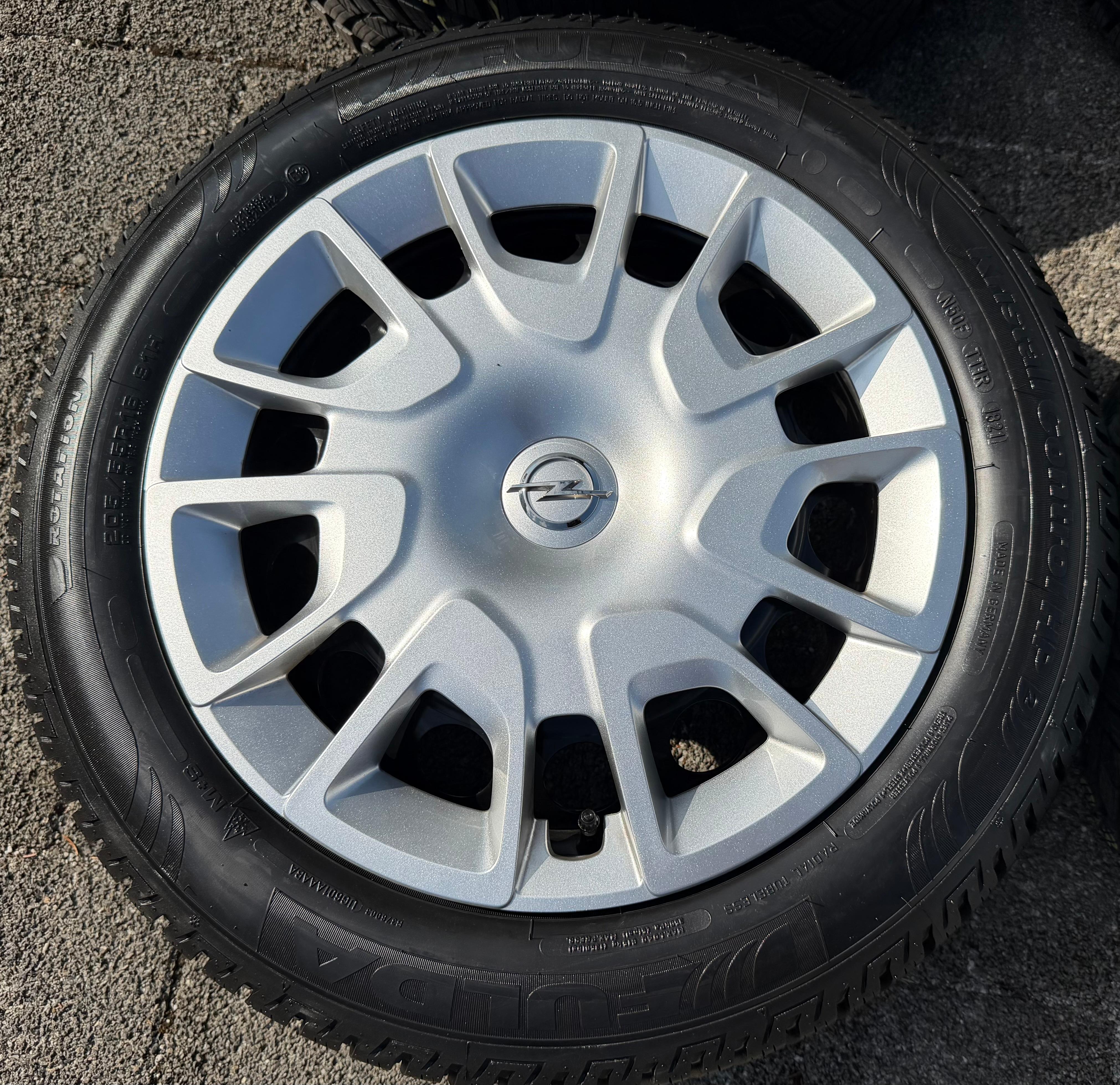 4 Original Winterräder Opel Astra L 205/55R16 91H Fulda 7x16 ET44