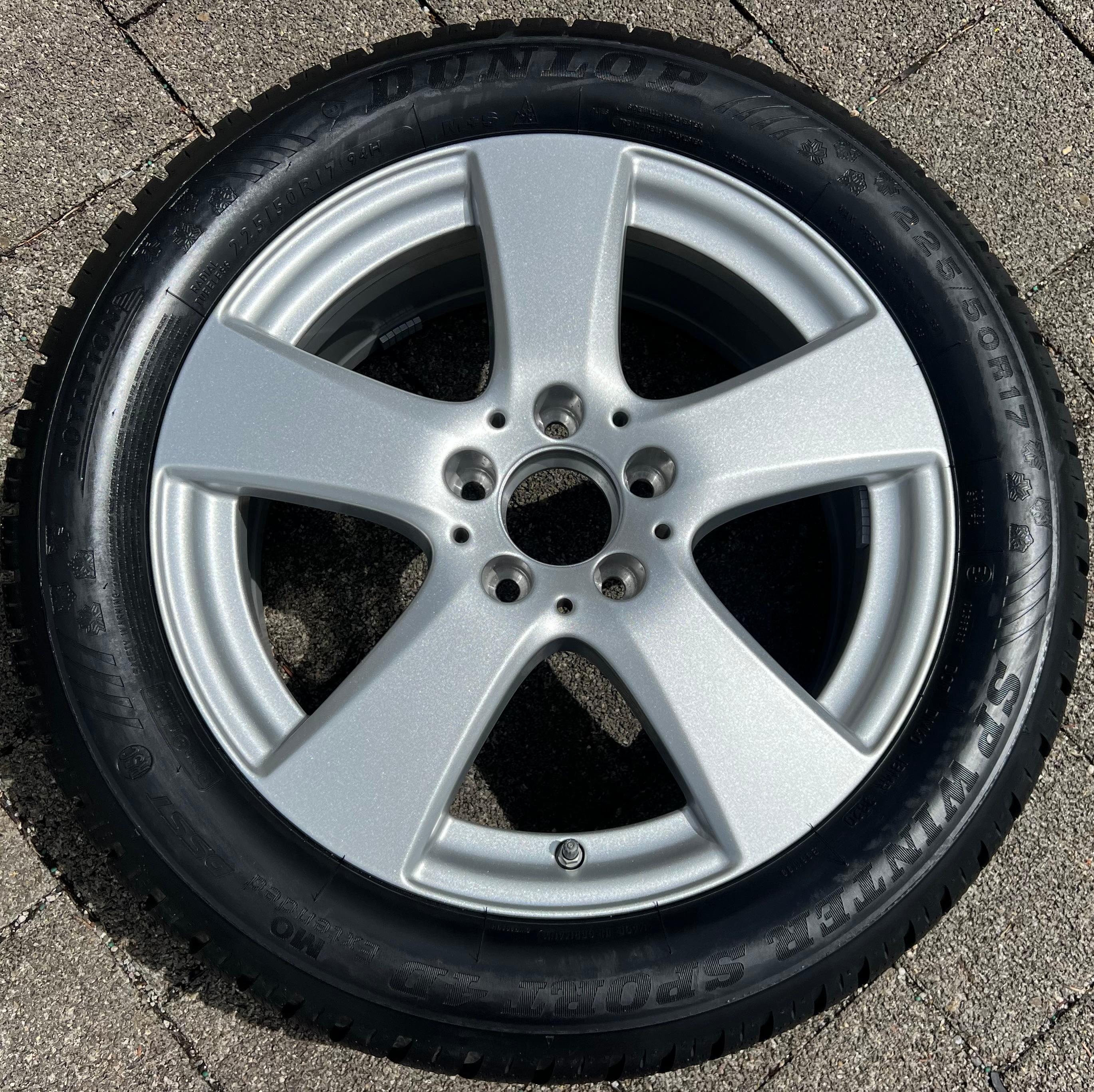 1 x ORIGINELE 17" ALUMINIUM VELG MERCEDES C-KLASSE W205 A2054015500 7x17 ET48,5