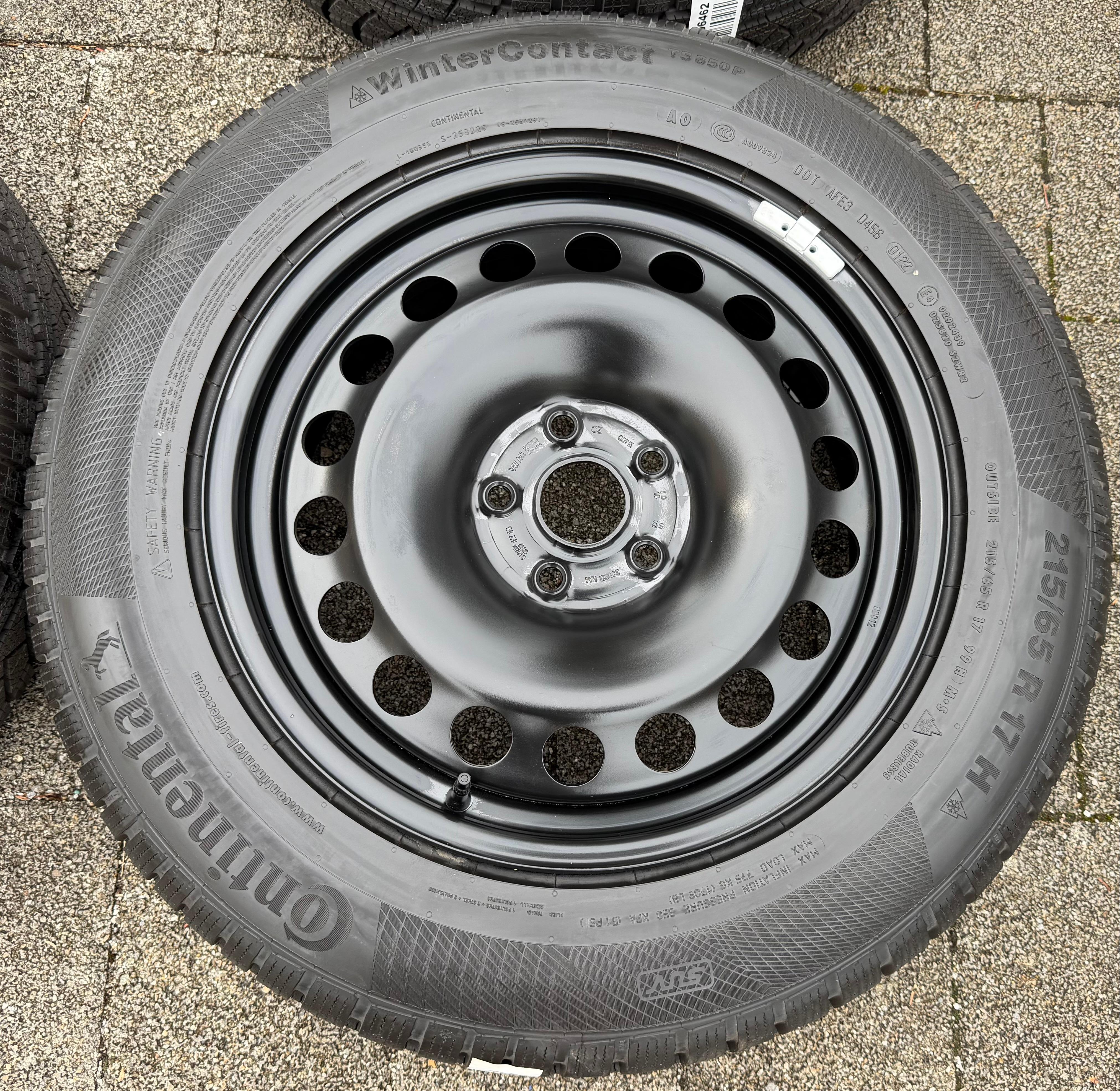 4 Winterräder Audi Q3 F3 Seat Tarraco Skoda Kodiaq VW Tiguan II 5NA 215/65R17 99H Continental
