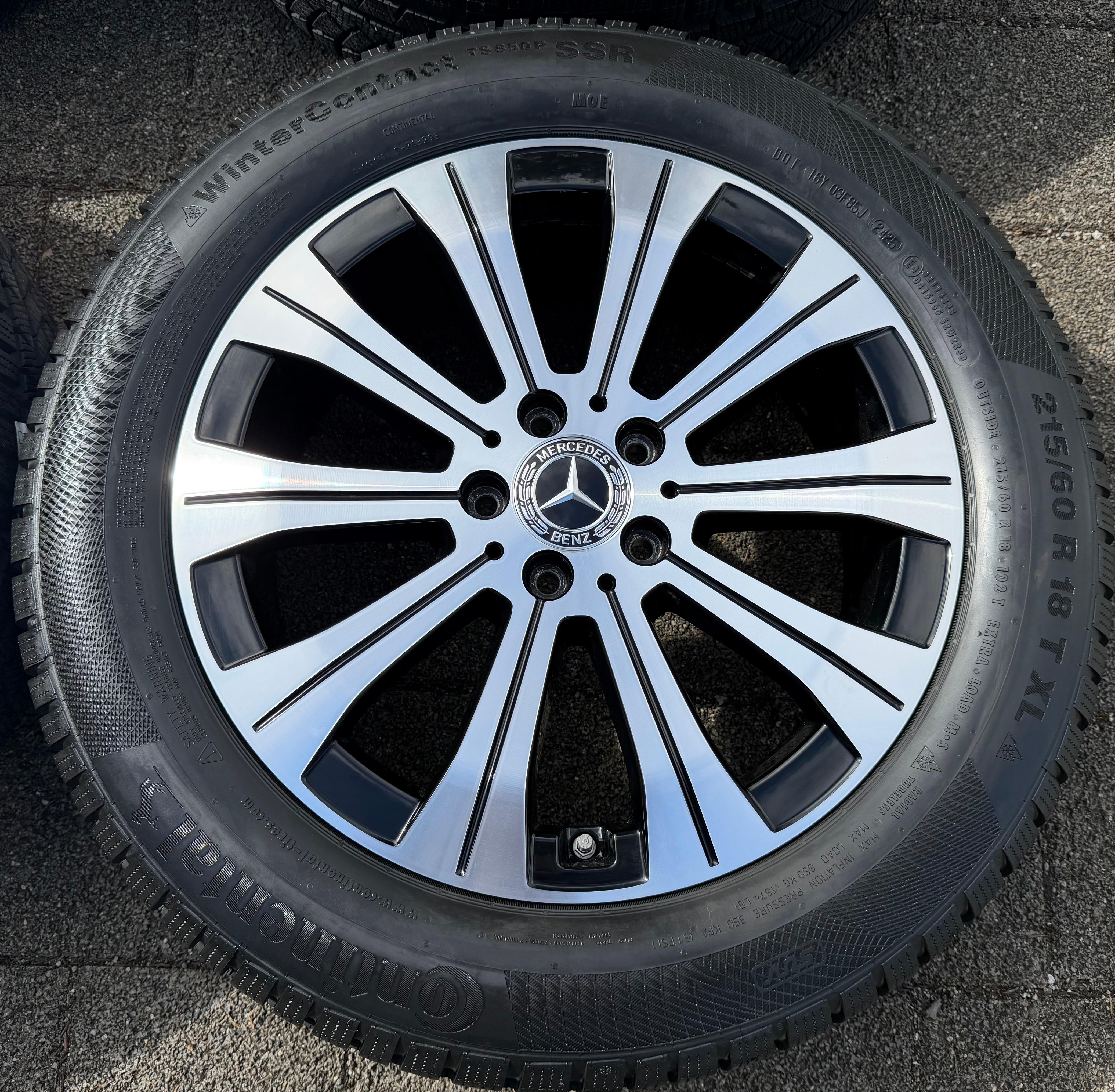 4 cerchi invernali originali in lega da 18" per Mercedes EQA, EQB, H243, X243, A2434010000 (anno 2025)