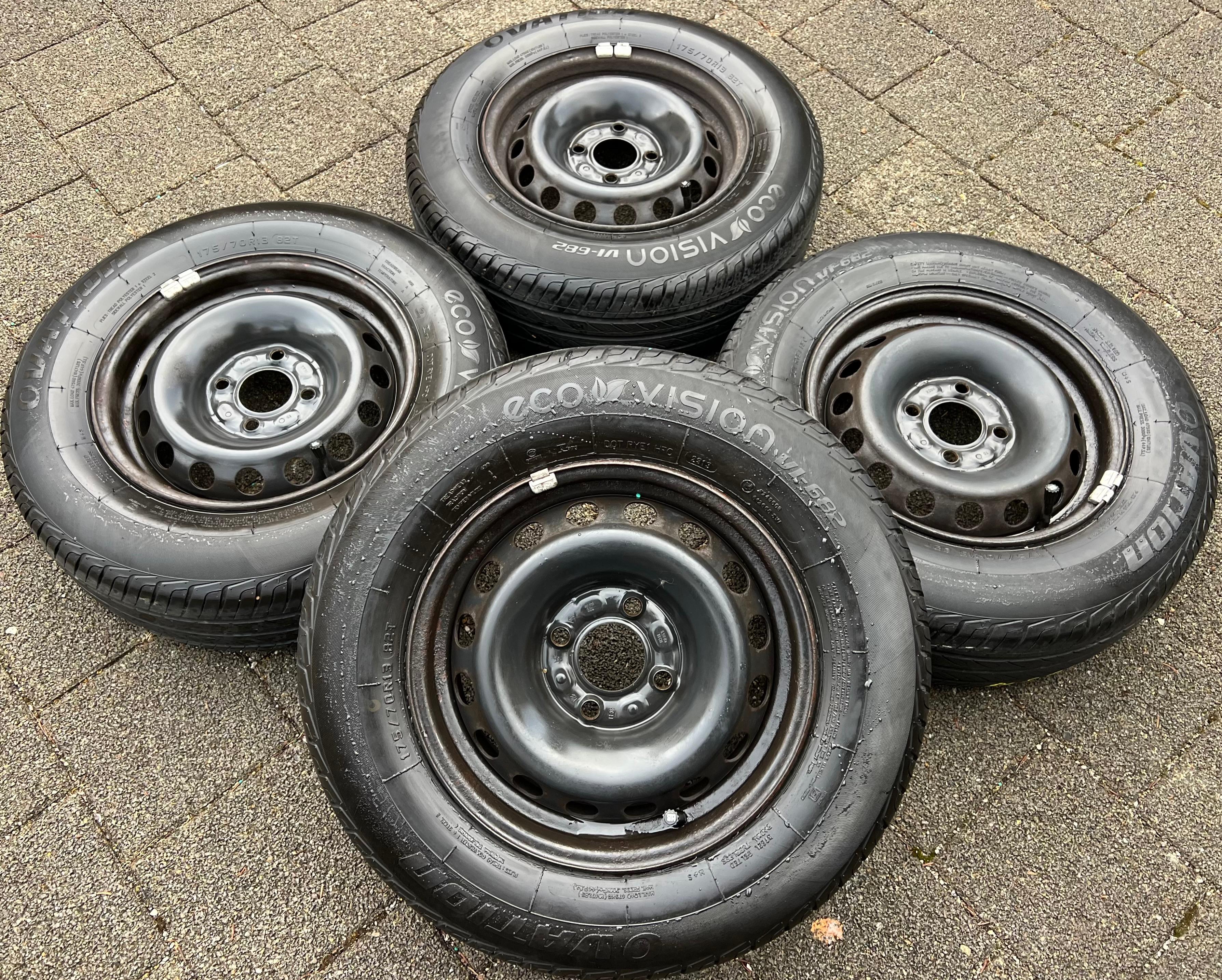 4 ZOMERWIELEN RENAULT MEGANE i 19 21 CLIO B 175/70R13 82T VRIJGOED