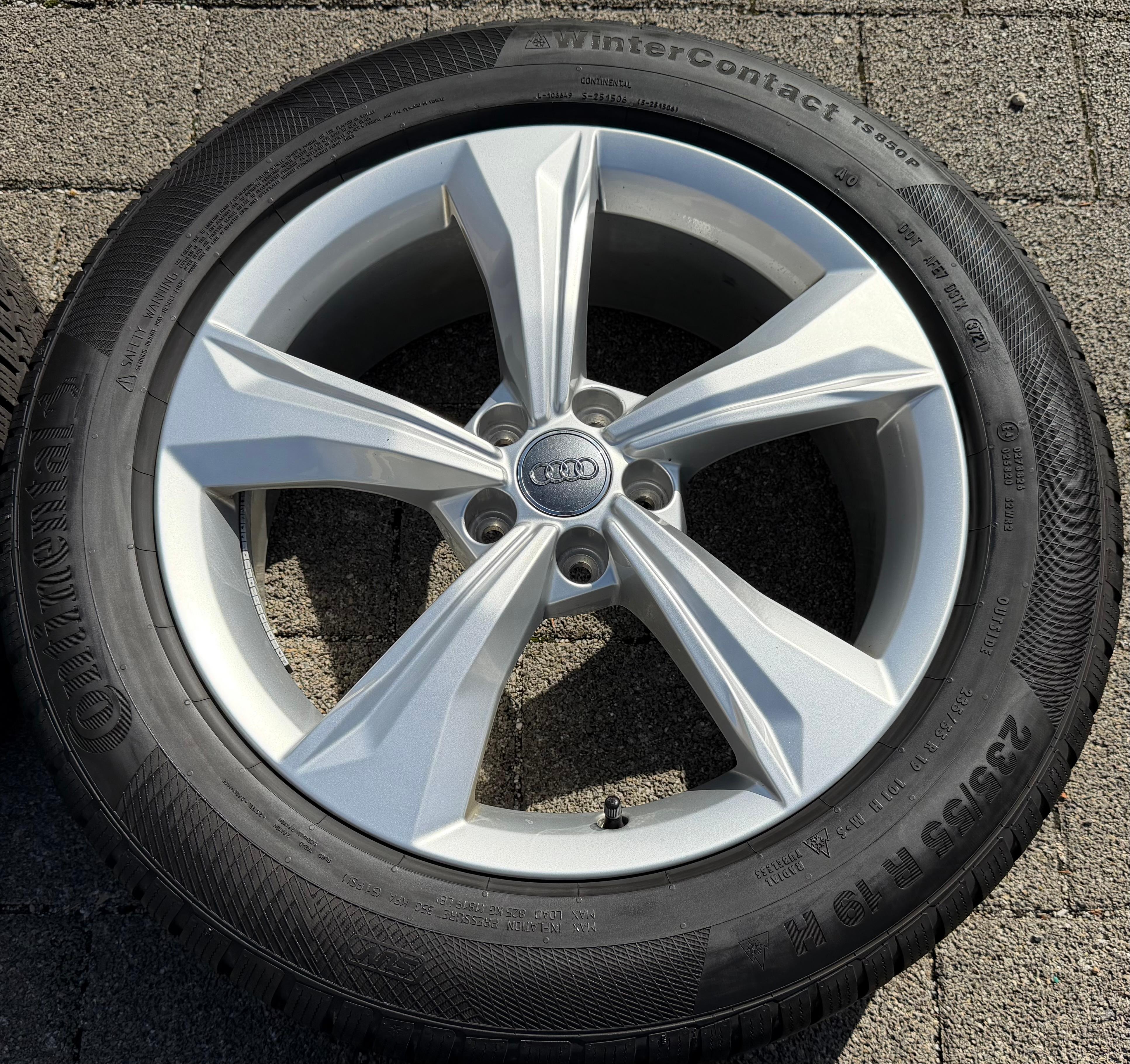 4 Original 19" Alu Winterräder Audi Q5 SQ5 FY 80A601025K 235/55R19 101H Continental