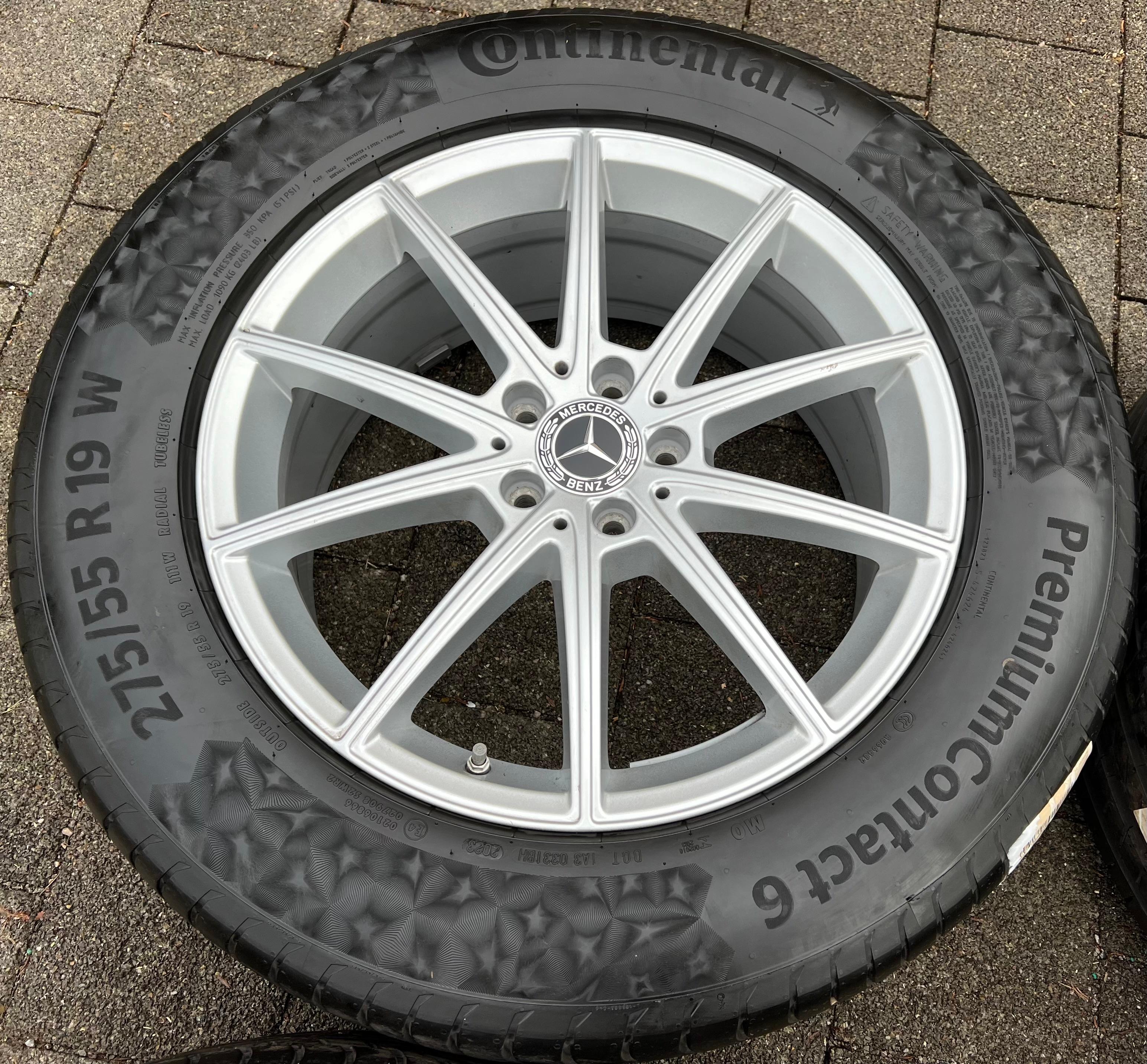 4 ORIGINAL 19" ALU SOMMERRÄDER MERCEDES GLE C167 V167 A1674010500 275/55R19 111W