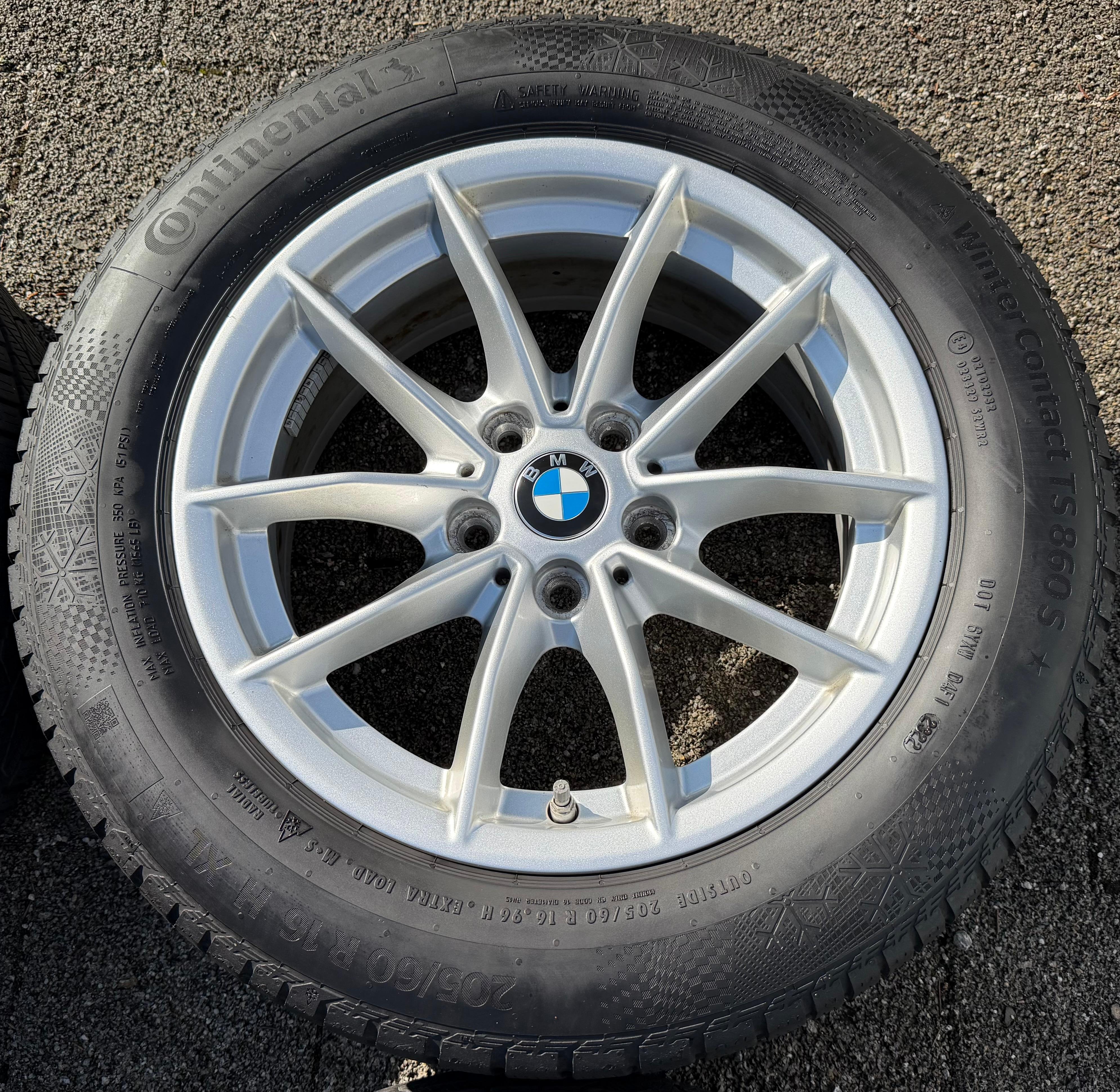 4 Original 16" Alu Winterräder BMW 3er Reihe G20 G21 205/60R16 96H RDKS 2022
