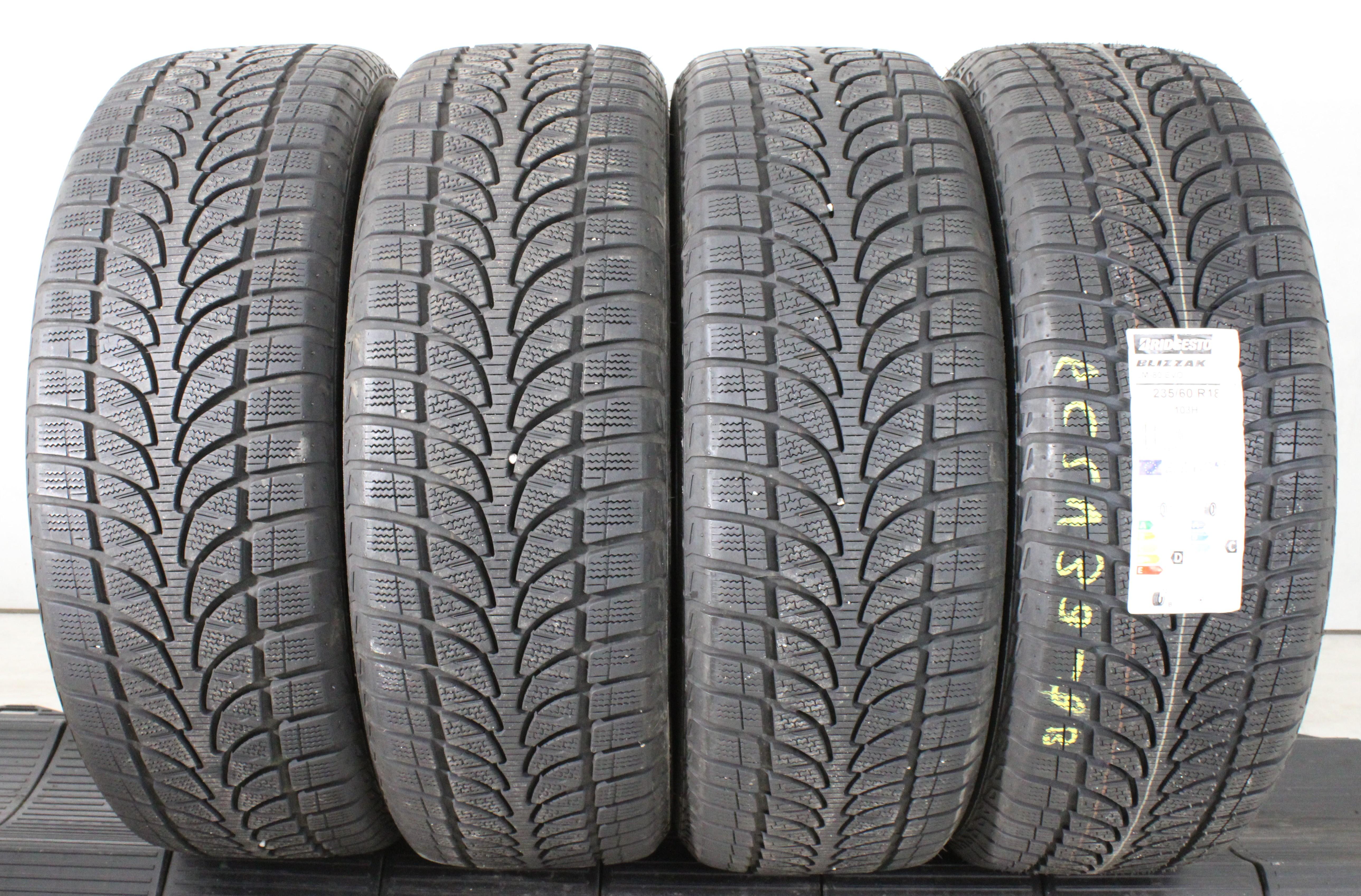 4 x 235/60R18 103H Winterreifen Bridgestone Blizzak LM-80 Evo MO 7,5-8mm 3x 2024 / 1x 2022