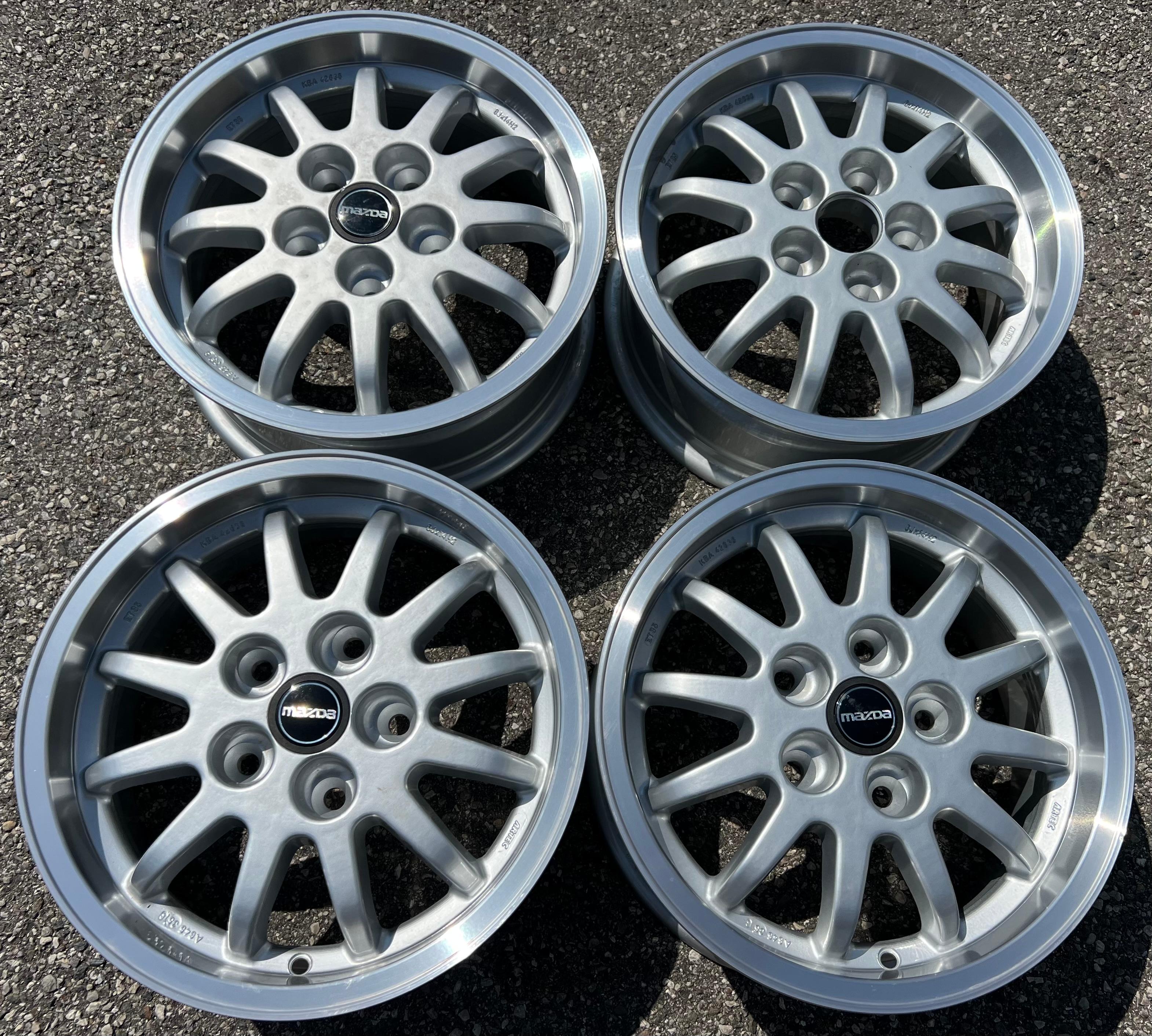 4 x 14" Alufelgen 6x14 ET35 5x114,3 Mazda Toyota Kia Hyundai