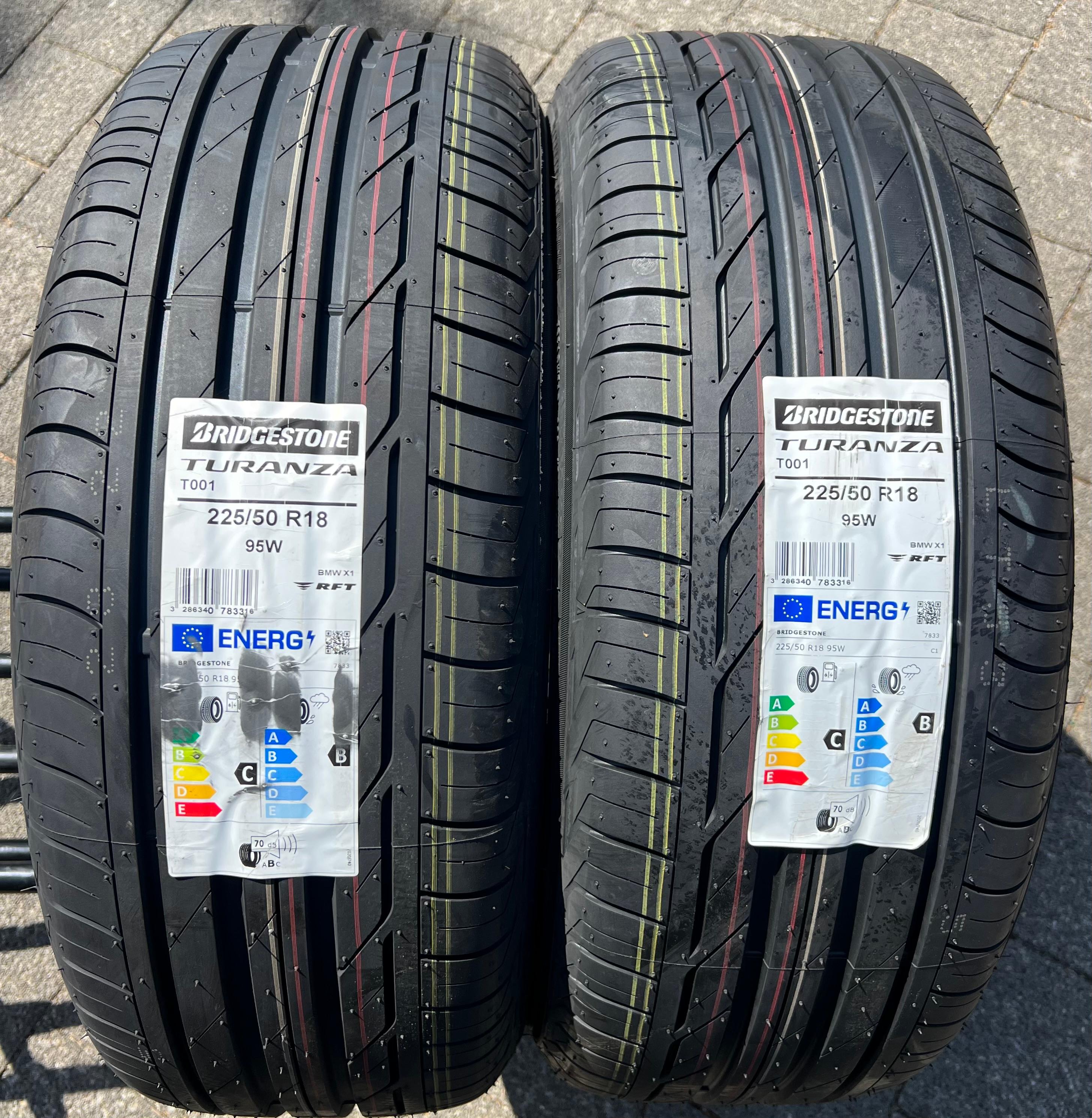 2 x 225/50R18 95W Sommerreifen Bridgestone Turanza T001* Runflat 2023 NEU