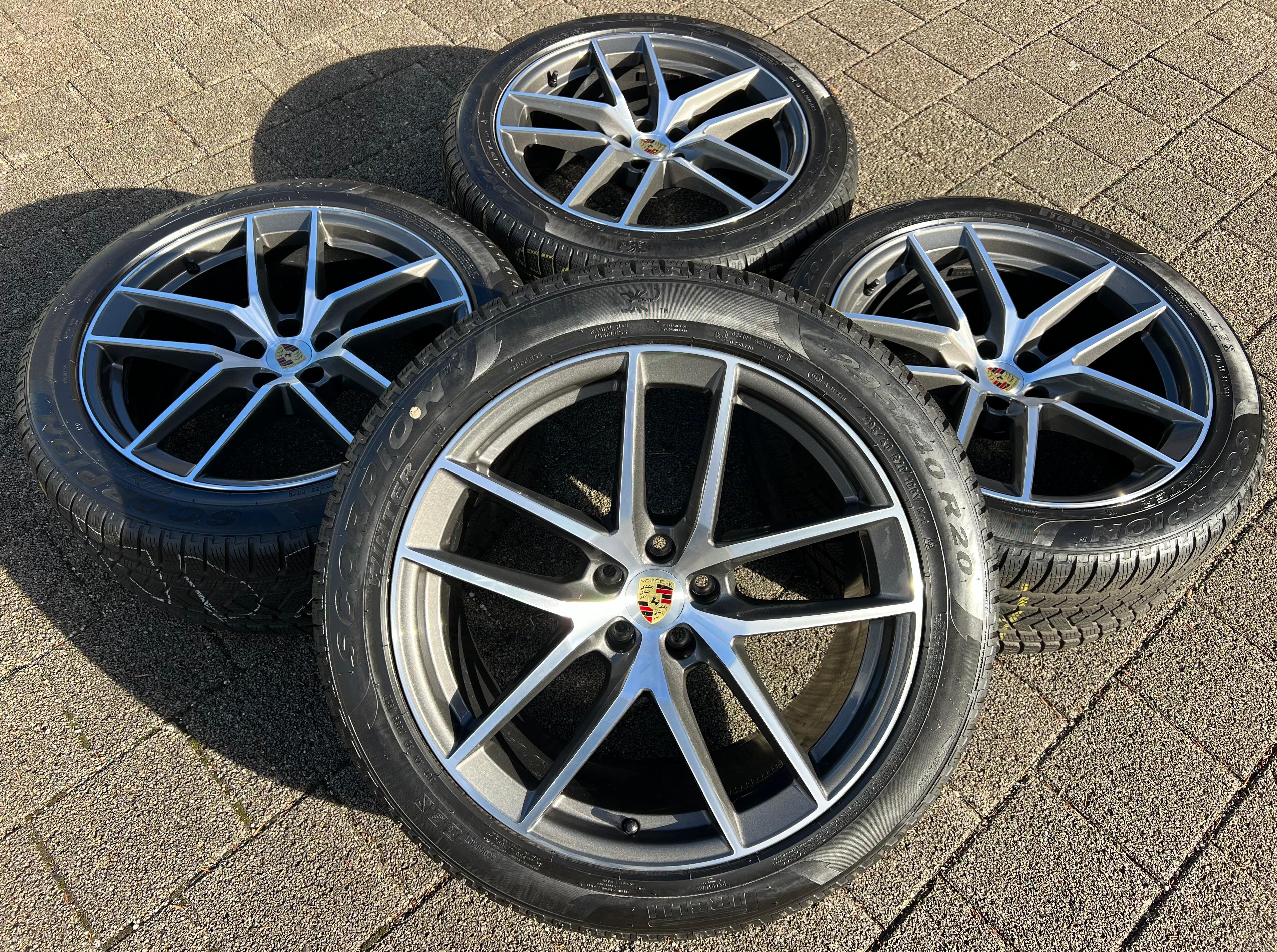 4 ORIGINAL 20" ALU WINTERRÄDER PORSCHE MACAN 265/45R20 104V 295/40R20 106V RDKS