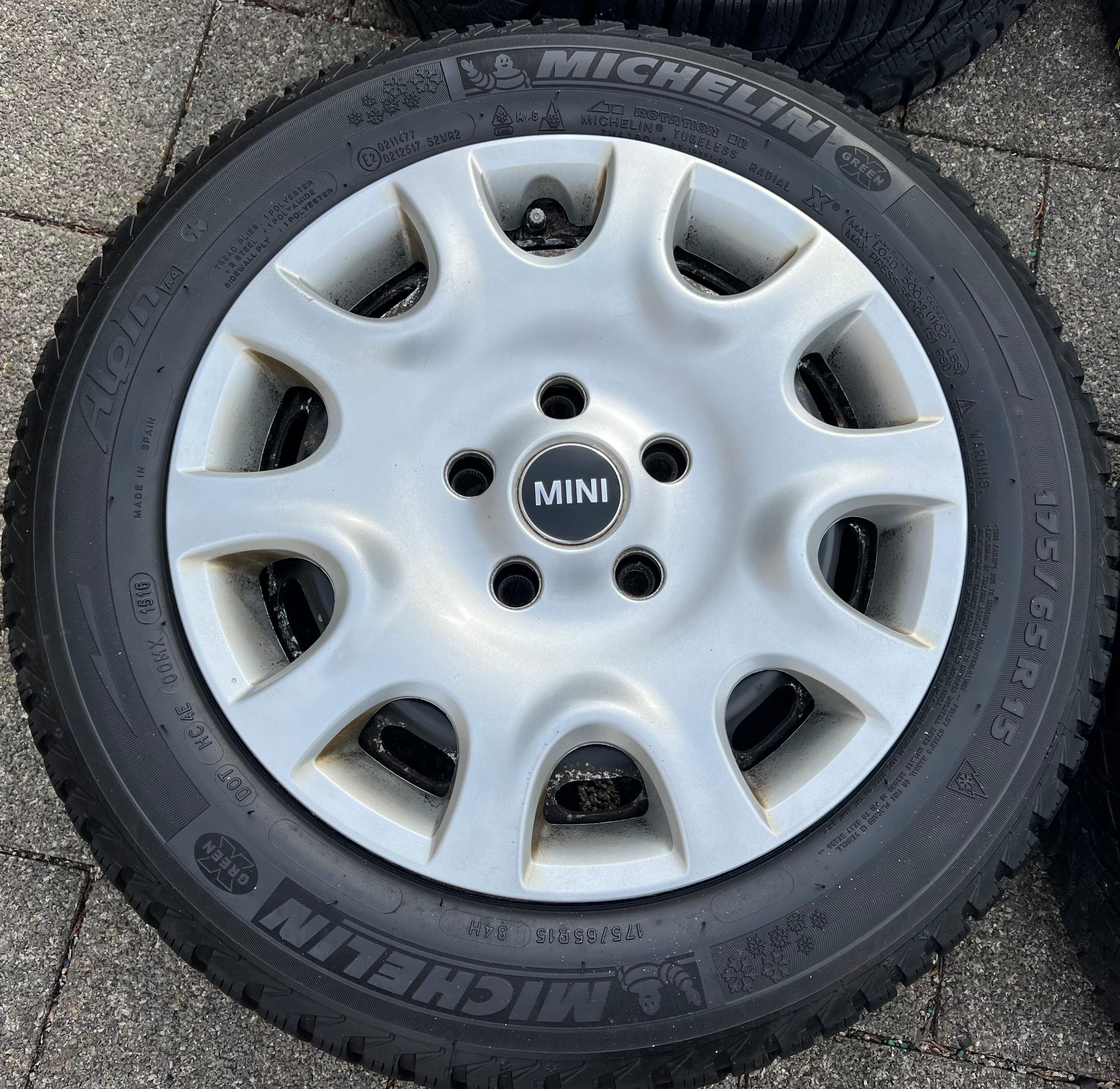 4 WINTERRÄDER MINI F55 F56 F57 175/65R15 84H RDKS 6851510 MICHELIN RDKS FREIHAUS