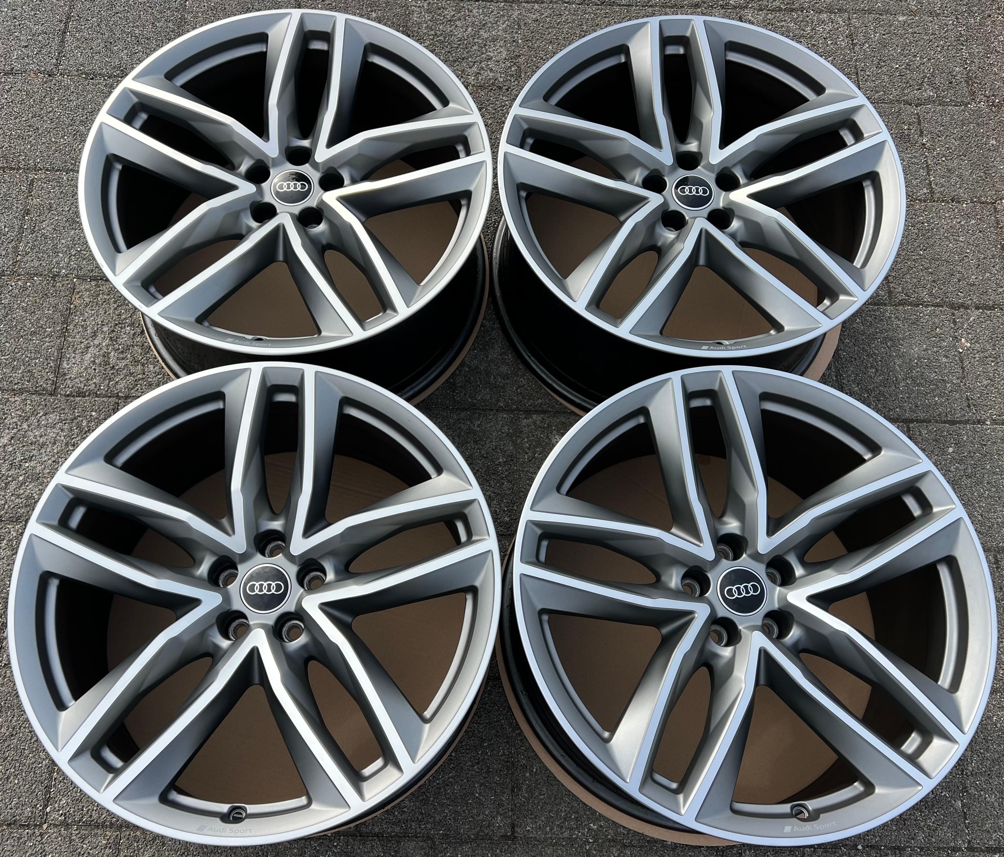 4 ORIGINELE 21" ALUMINIUM VELGEN AUDI Q7 4M 4M0601025T 9,5x21 ET31 SPORT