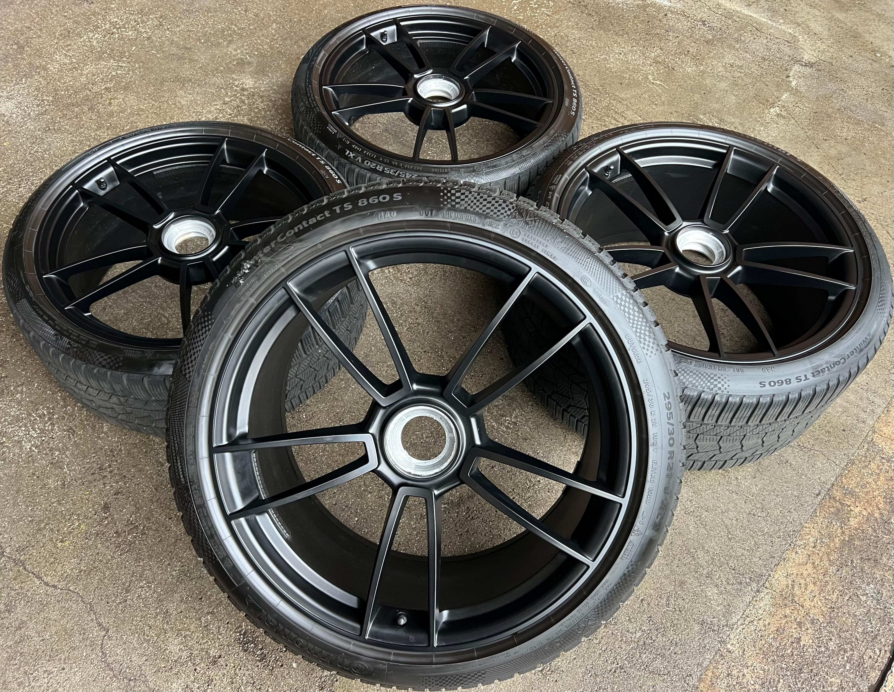 4 ORIGINAL 20" 21" ALU WINTERRÄDER PORSCHE 911 992 GTS ZENTRALVERSCHLUSS CENTERLOCK