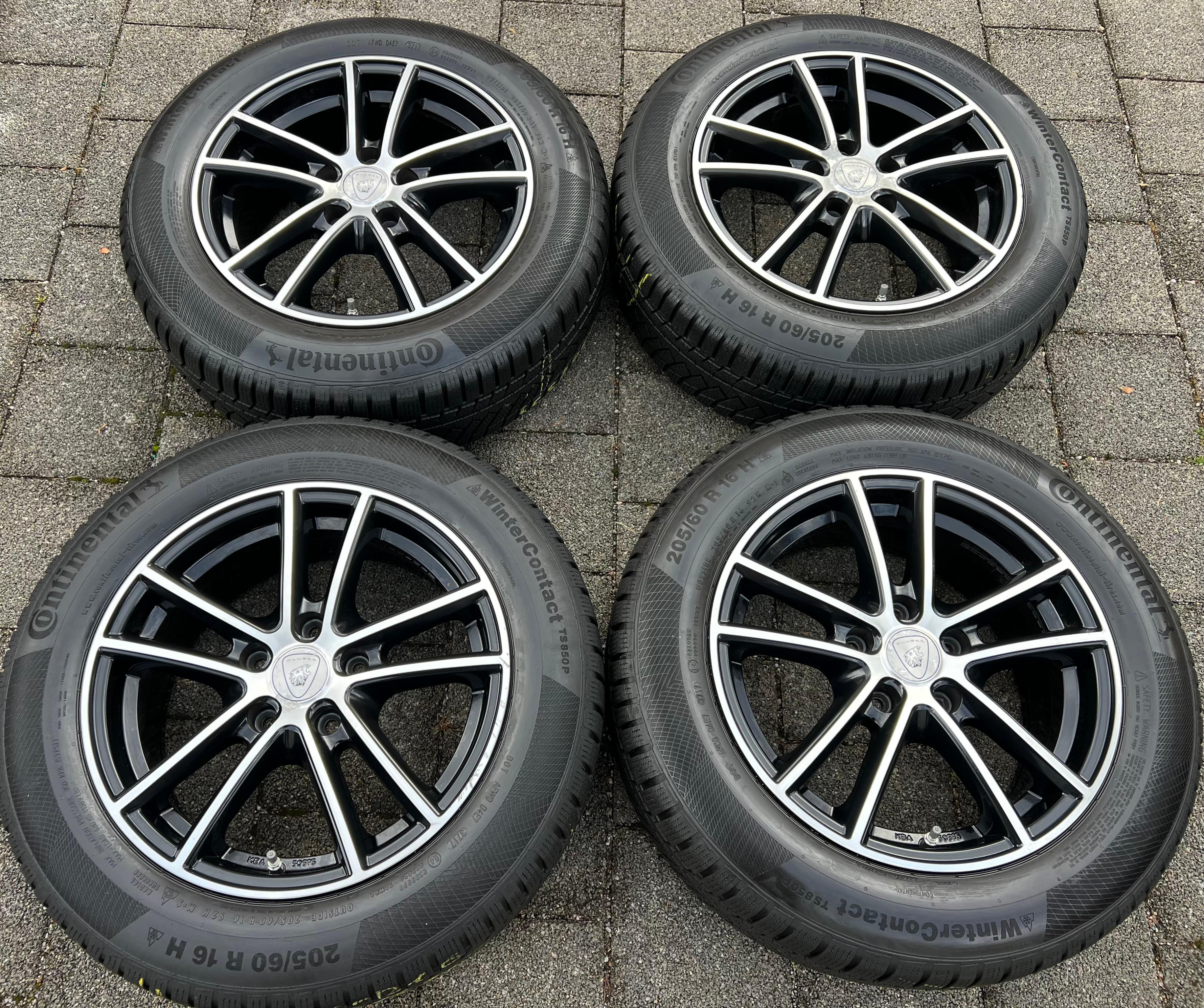 4 ROUES D'HIVER EN ALU BMW SÉRIE 2 ACTIVE TOURER F45 F46 205/60R16 92H RDKS