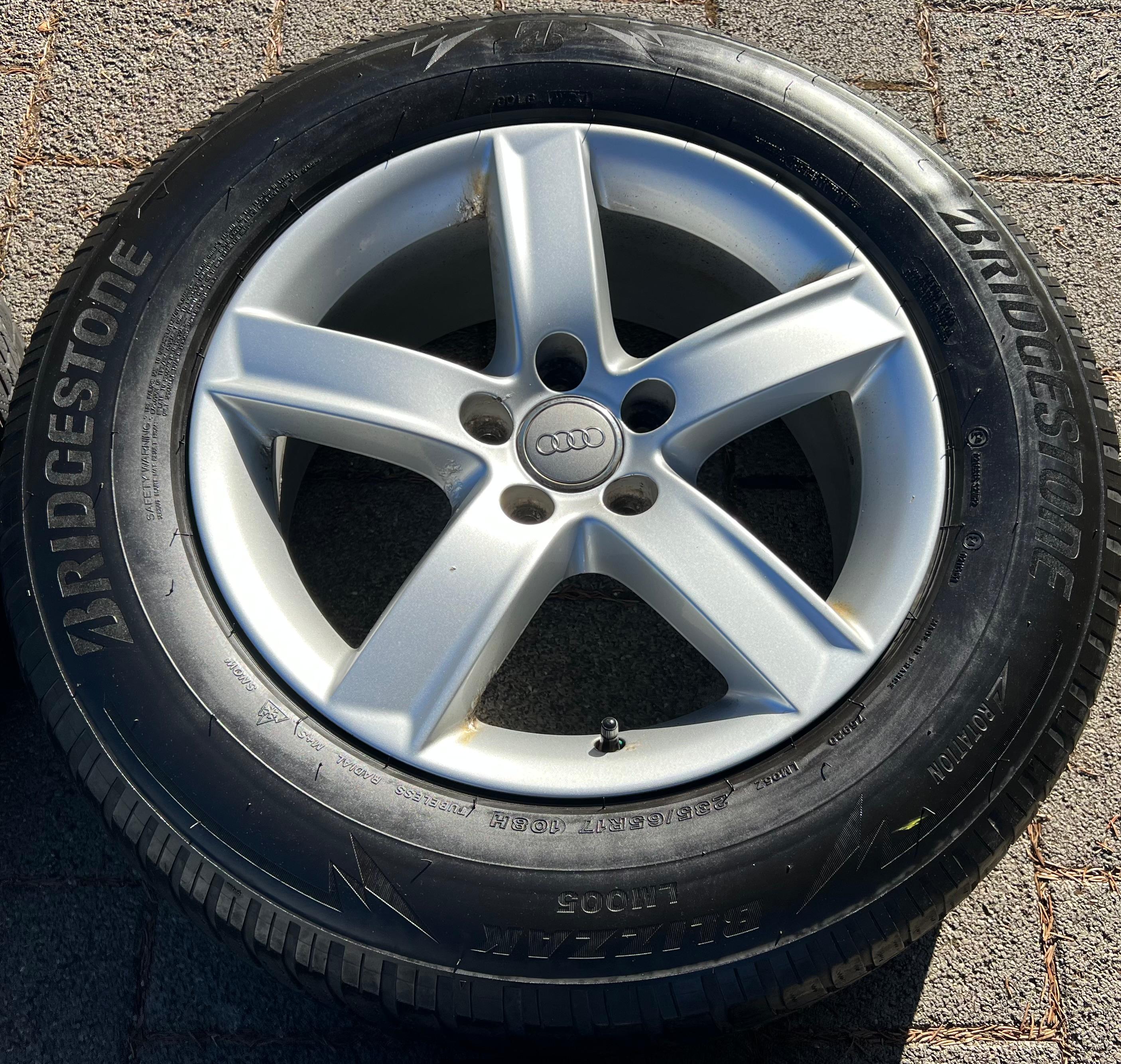 4 ORIGINAL 17" ALUFELGEN AUDI Q5 8R 8R0071497 FELGEN 7x17 ET37  TOP