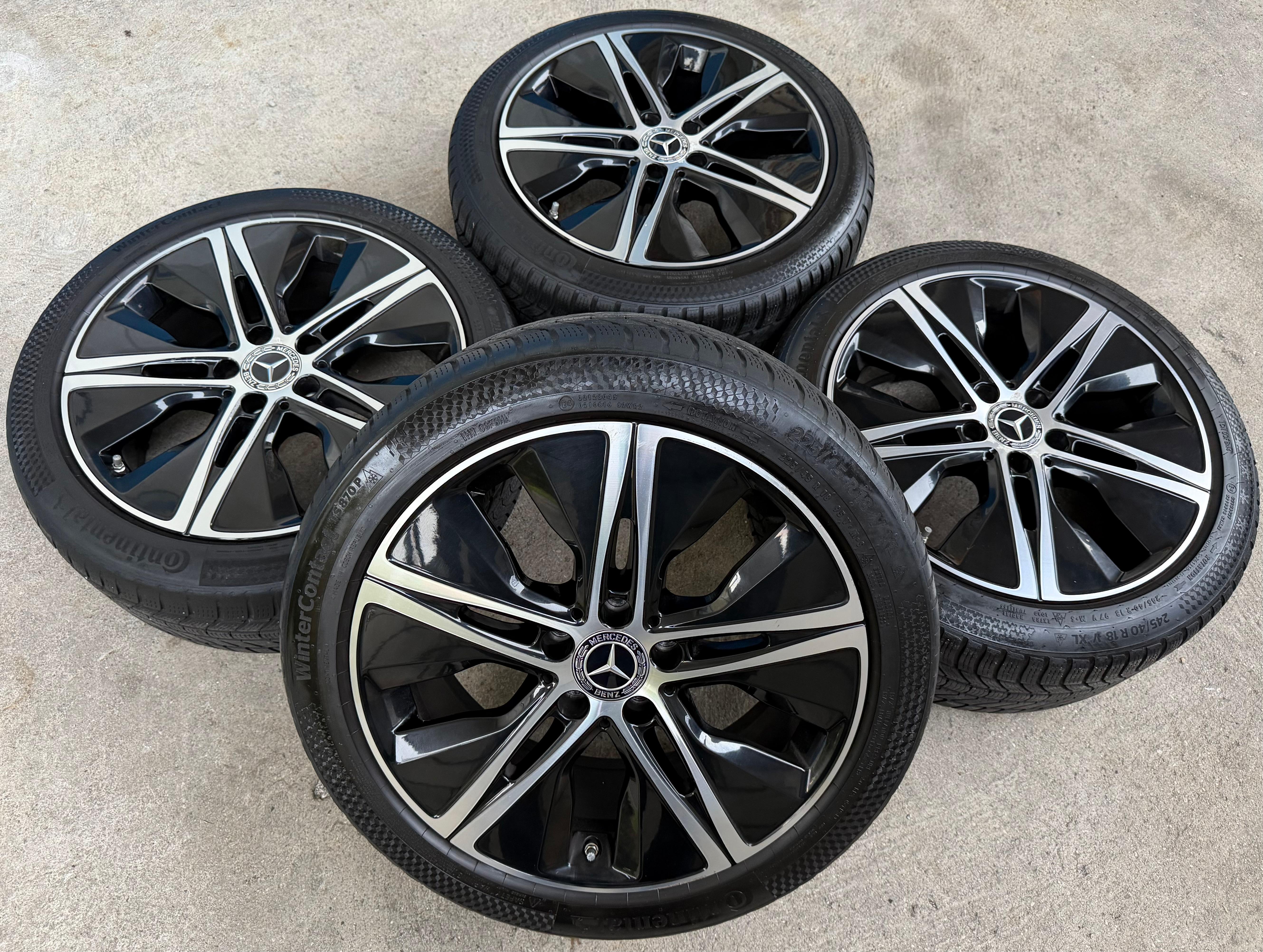 4 CERCHI IN LEGA ORIGINALI DA 18" MERCEDES CLASSE C W205 A2054018200 A2054018300 RDKS