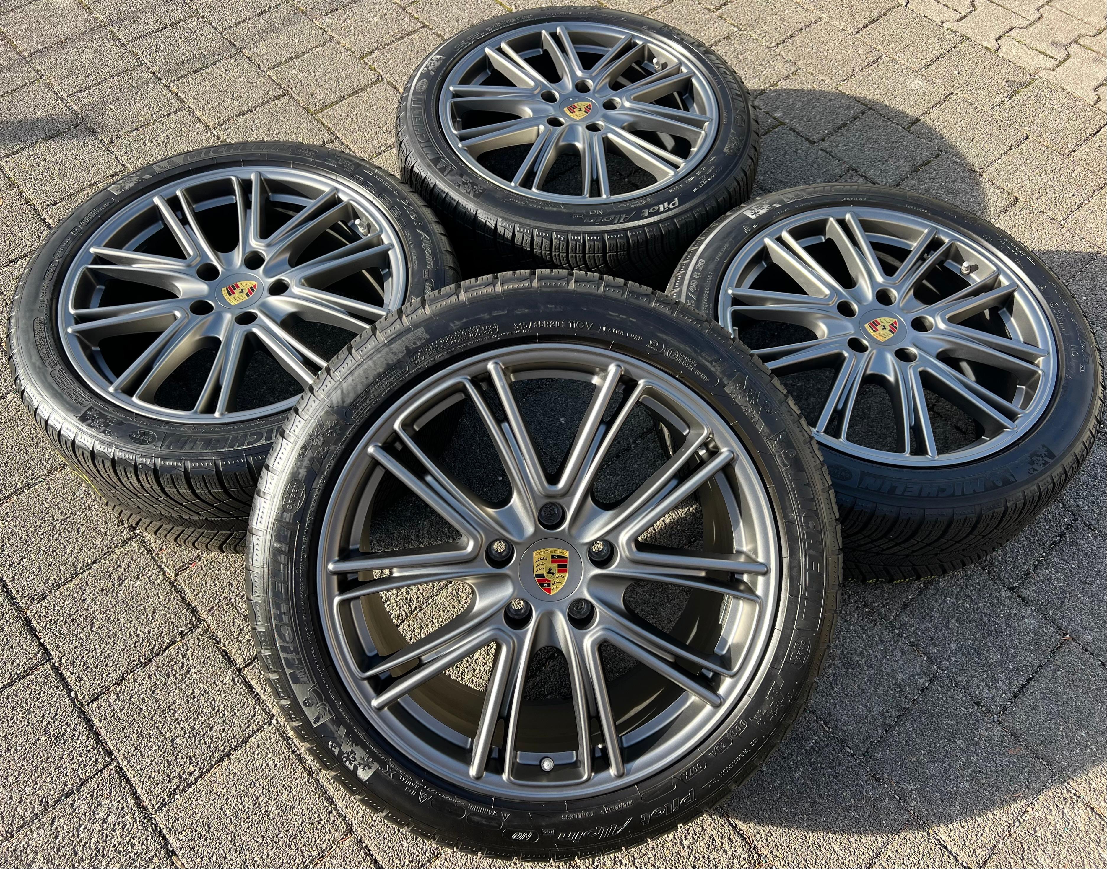 4 Original 20" Alu Winterräder Porsche Panamera 971 971698025B 971698025C Michelin RDKS