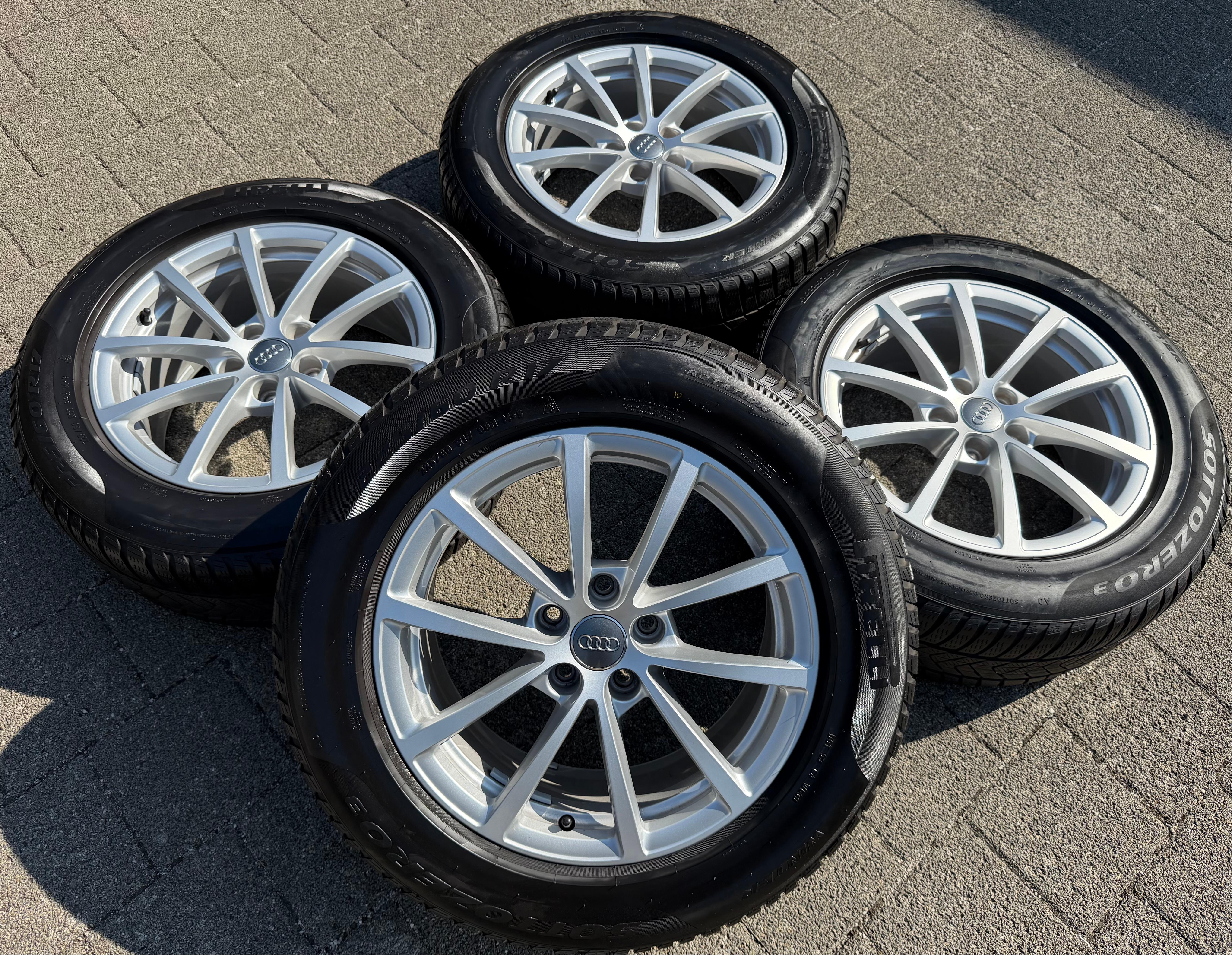 4 Original 17" Alu Winterräder Audi A6 4K C8 F2 225/60R17 99H 4K0601025 Pirelli