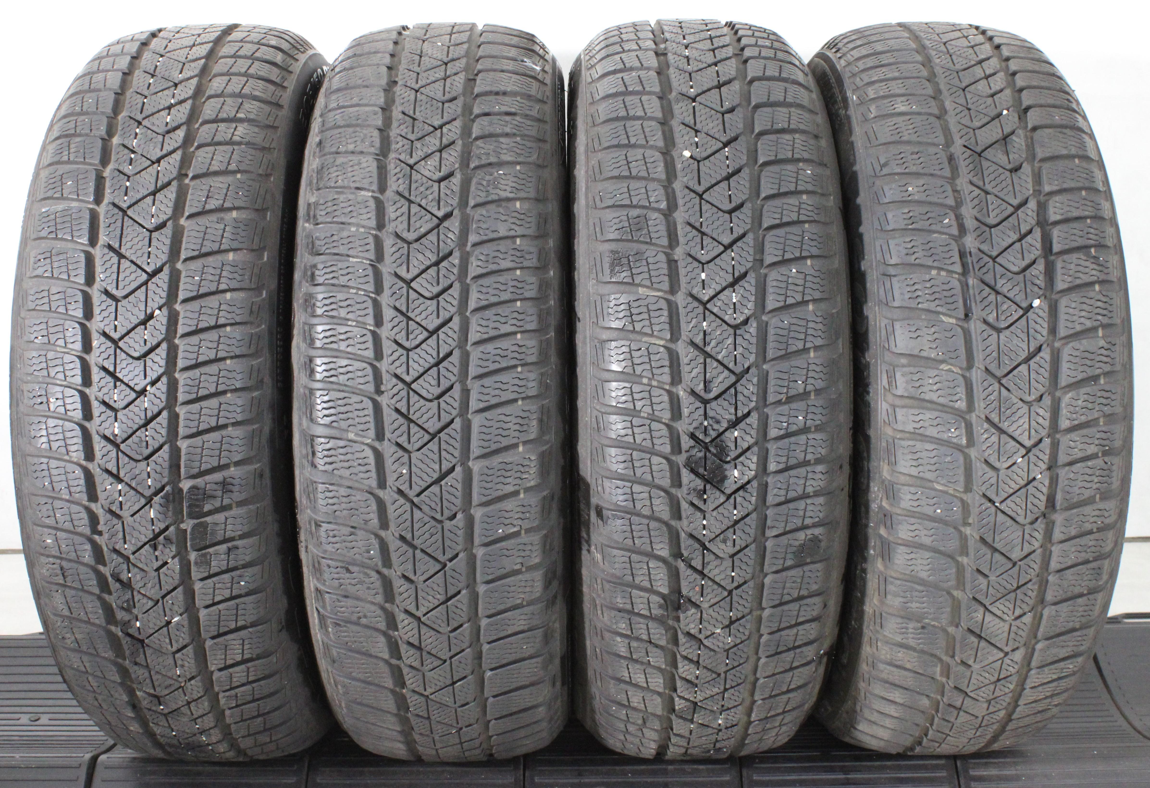 4 x 205/60R17 93H Winterreifen Pirelli Sottozero 3 * 2x5,5mm/2x6,5-7mm 2017