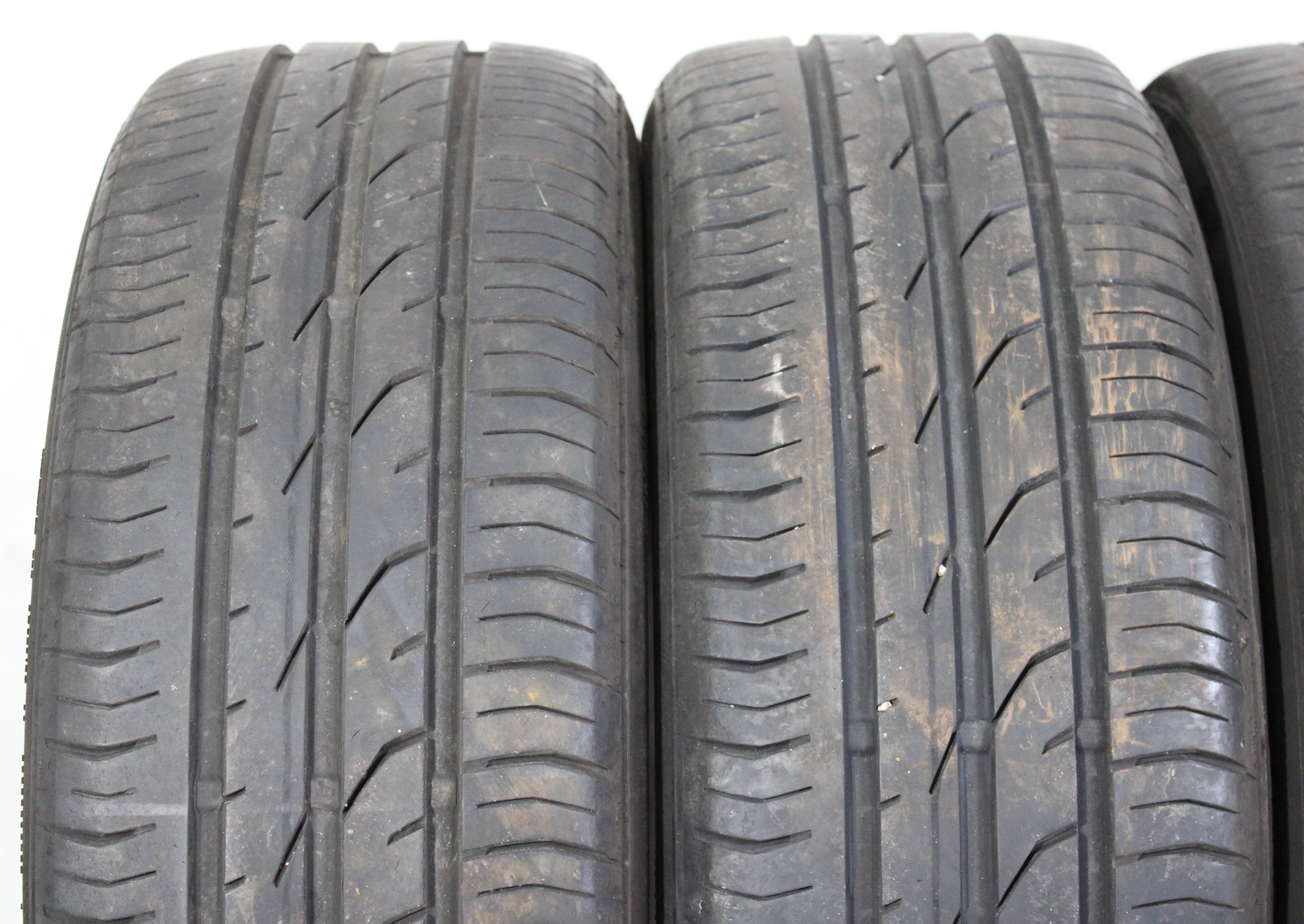 4 x 185/50R16 81T Sommerreifen Continental Premium Contact 2 5-5,5mm 2012