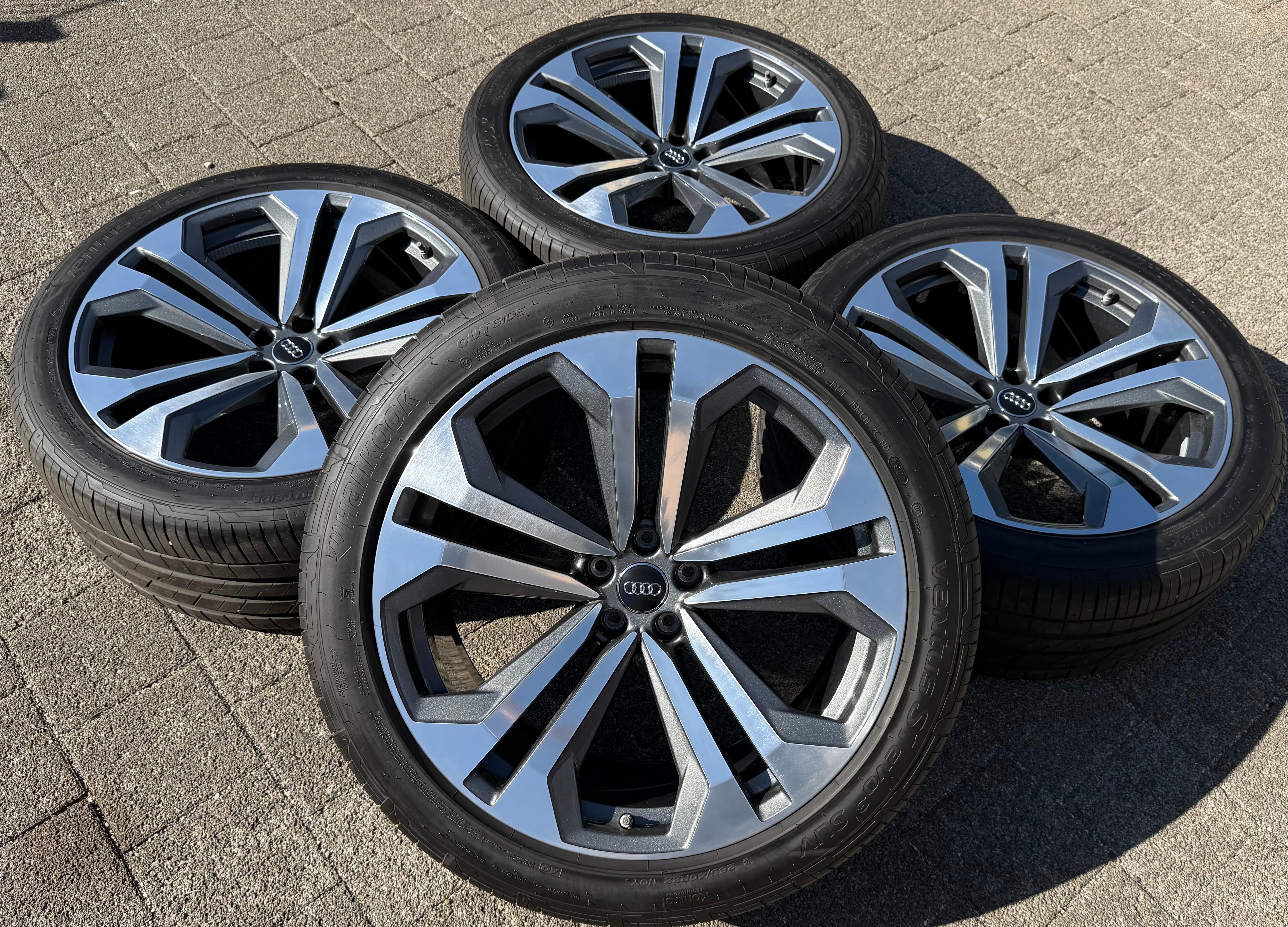 4 Original 22" Alu Sommerräder Audi Q8 SQ8 4M 4M8601025K 285/40R22 110Y Hankook RDKS