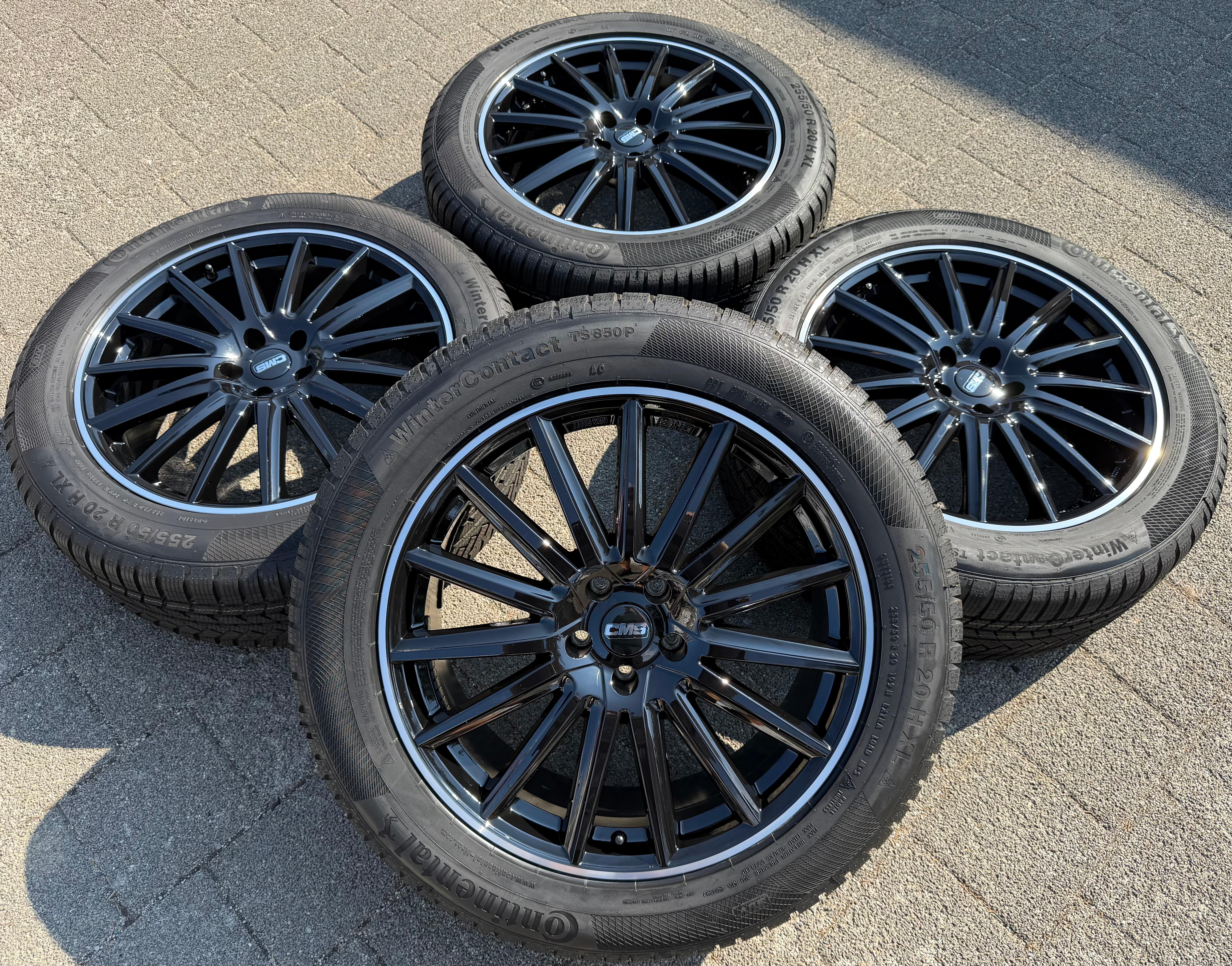 4 aluminium 20-inch wintervelgen voor Audi E-Tron, Q8, GEN Q7 II en VW Touareg 3 CR7 255/50R20 109H