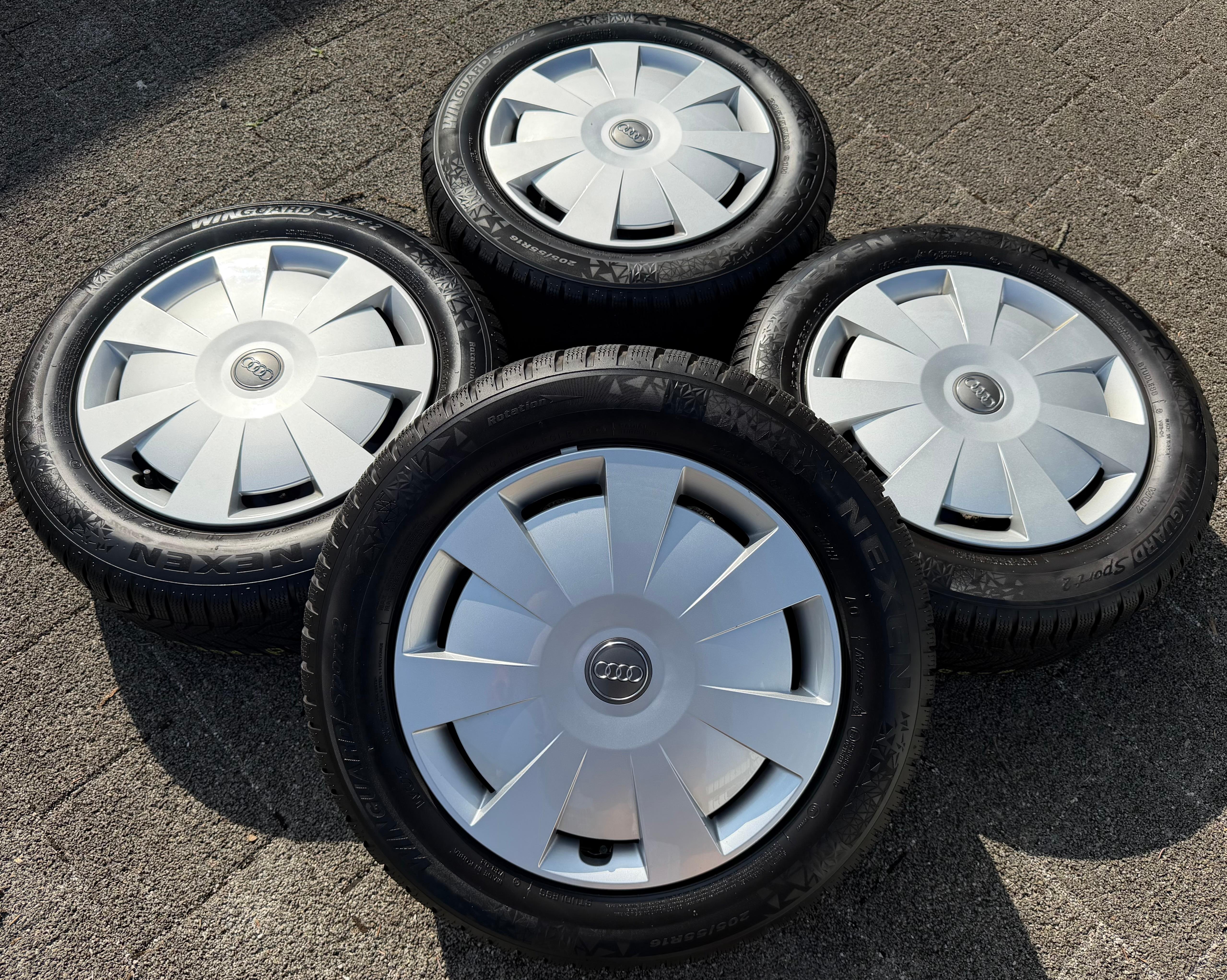 4 Winterräder Audi A3 8V Sportback Cabrio  205/55R16 91H Nexen 8V0601027A 2022
