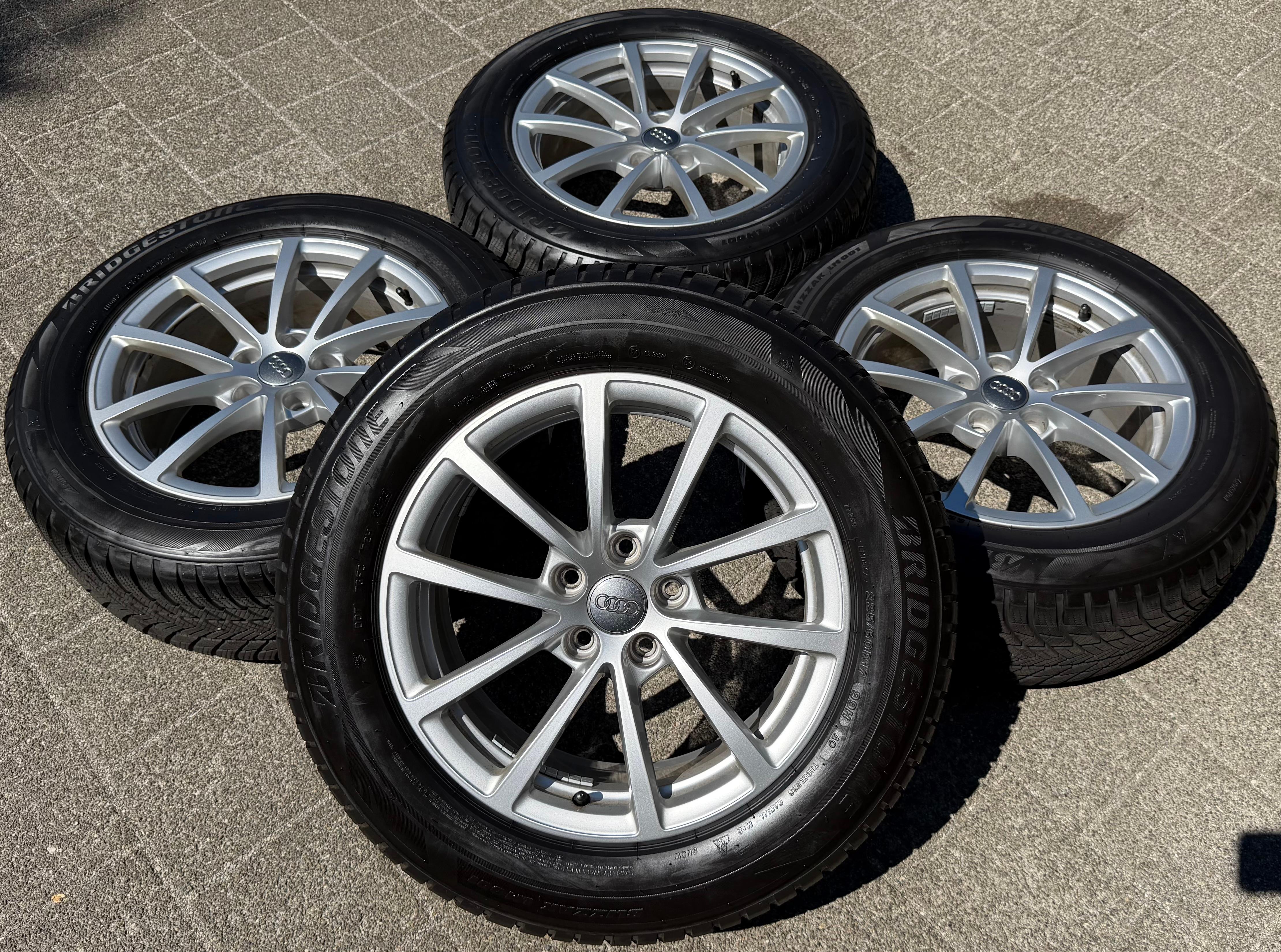 4 Original 17" Alu Winterräder Audi A6 4K C8 F2 225/60R17 99H 4K0601025 Bridgestone