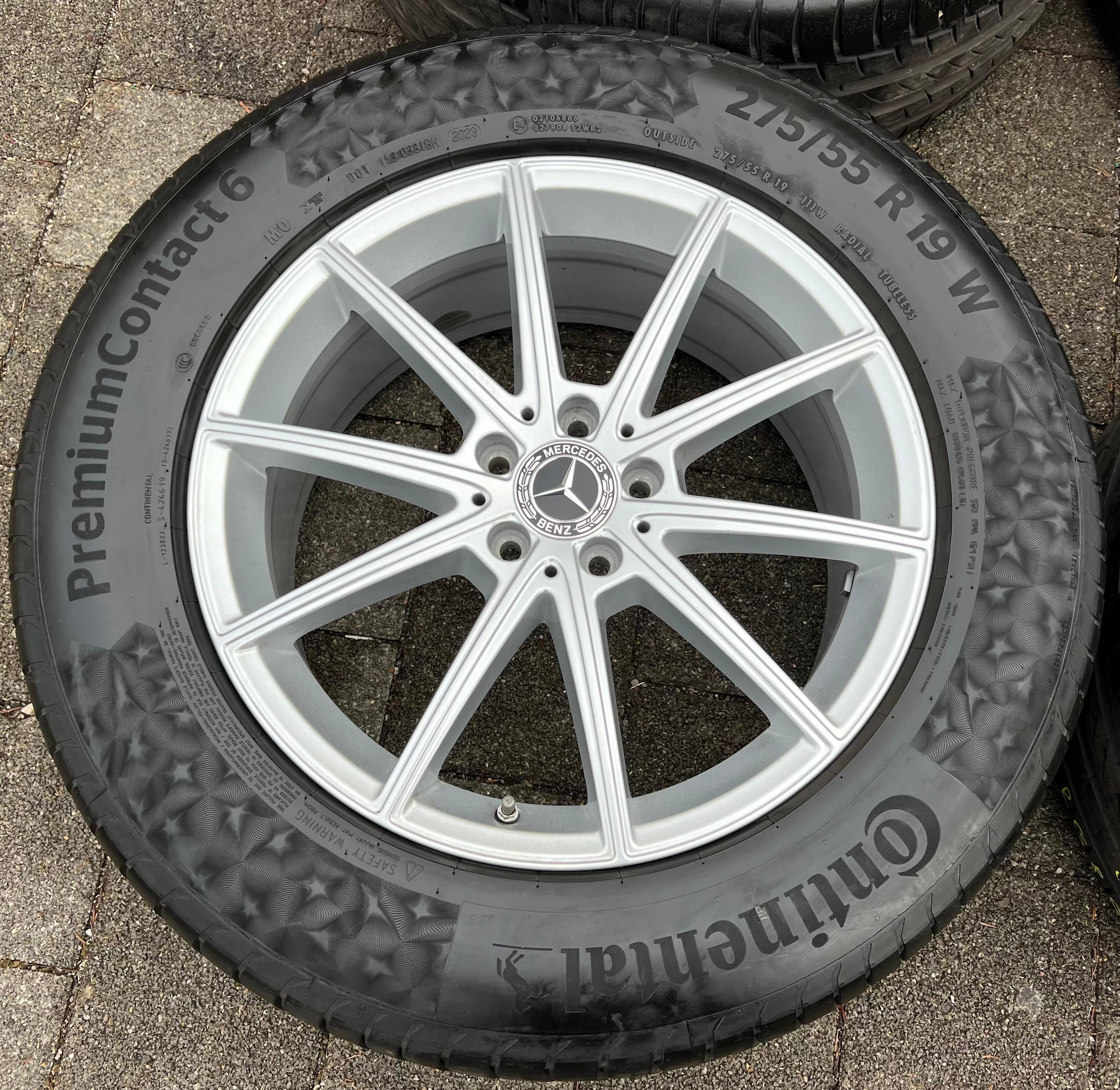 4 ORIGINAL 19" ALU SOMMERRÄDER MERCEDES GLE C167 V167 A1674010500 275/55R19 111W