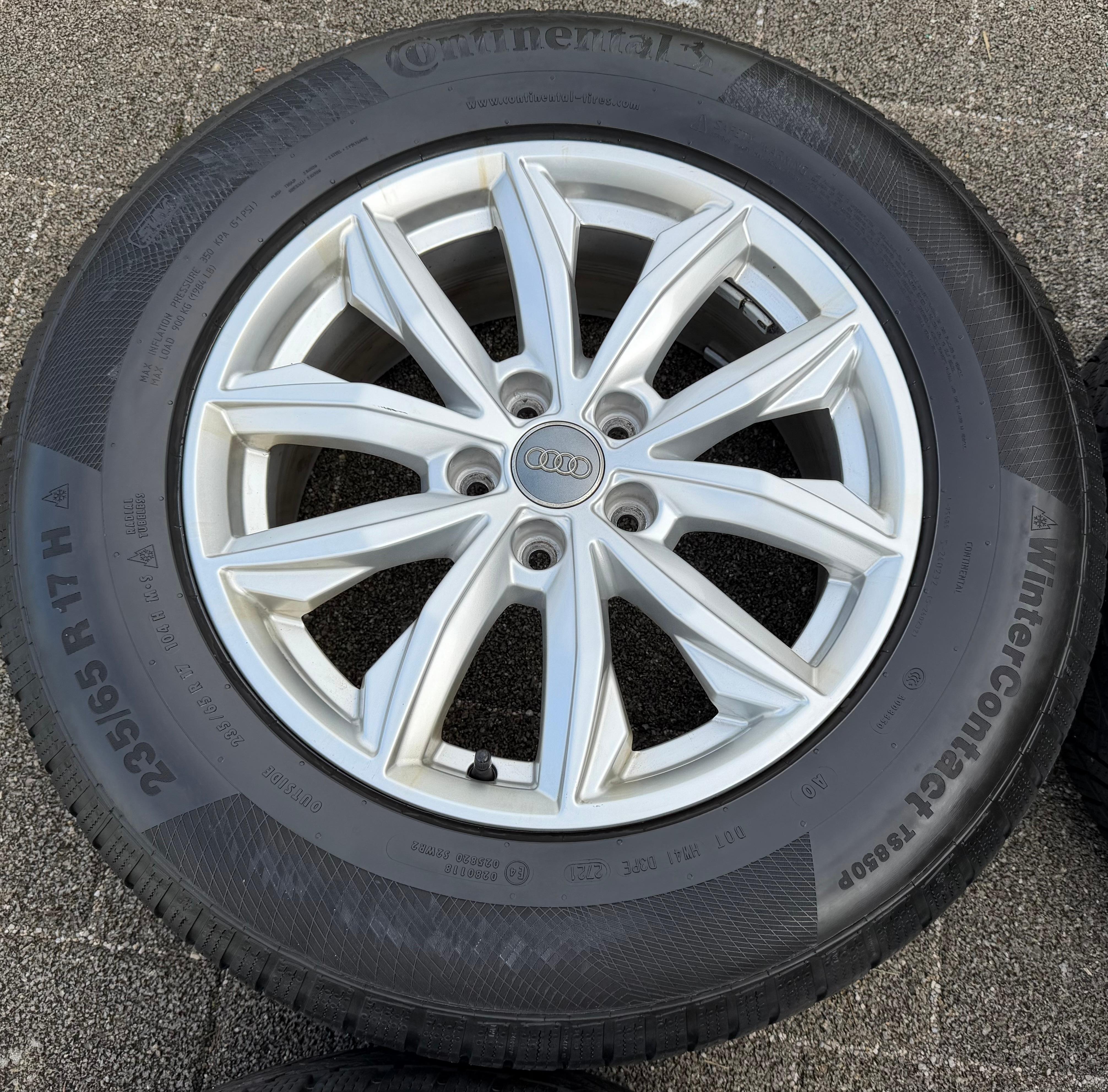 4 Original 17" Alu Winterräder Audi Q5 FY 80A601025J 7x17 ET34 235/65R17 104H 2021