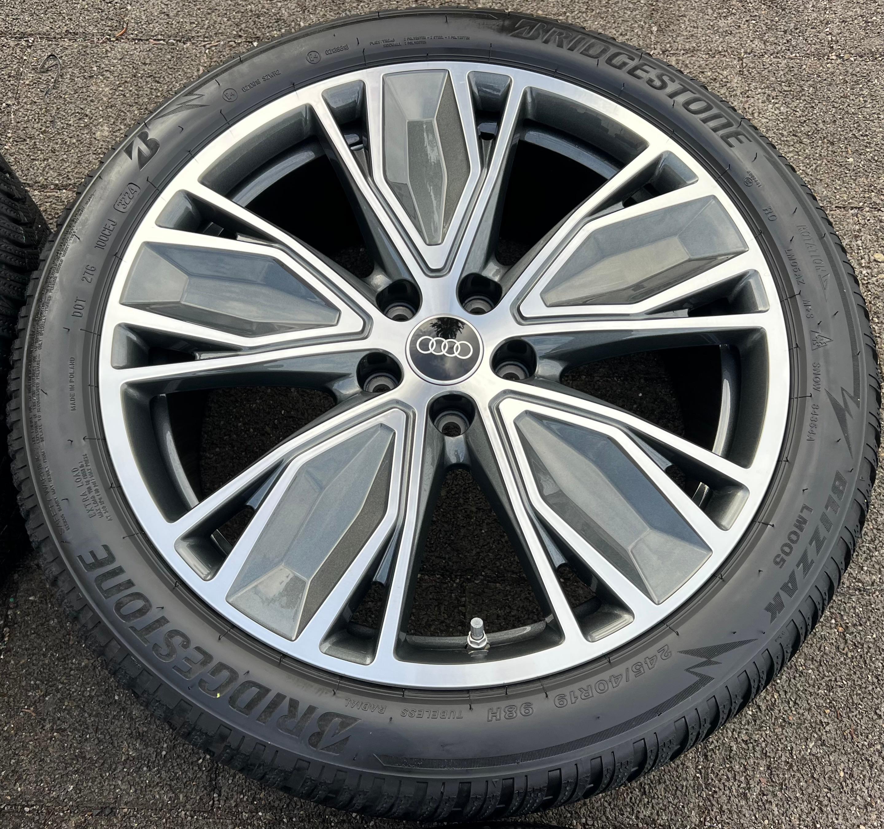 4 RUEDAS DE ALEACIÓN ORIGINALES DE INVIERNO DE 19" AUDI A5 S5 FU2 B10 8B3601025AT 245/40R19 98H 2024