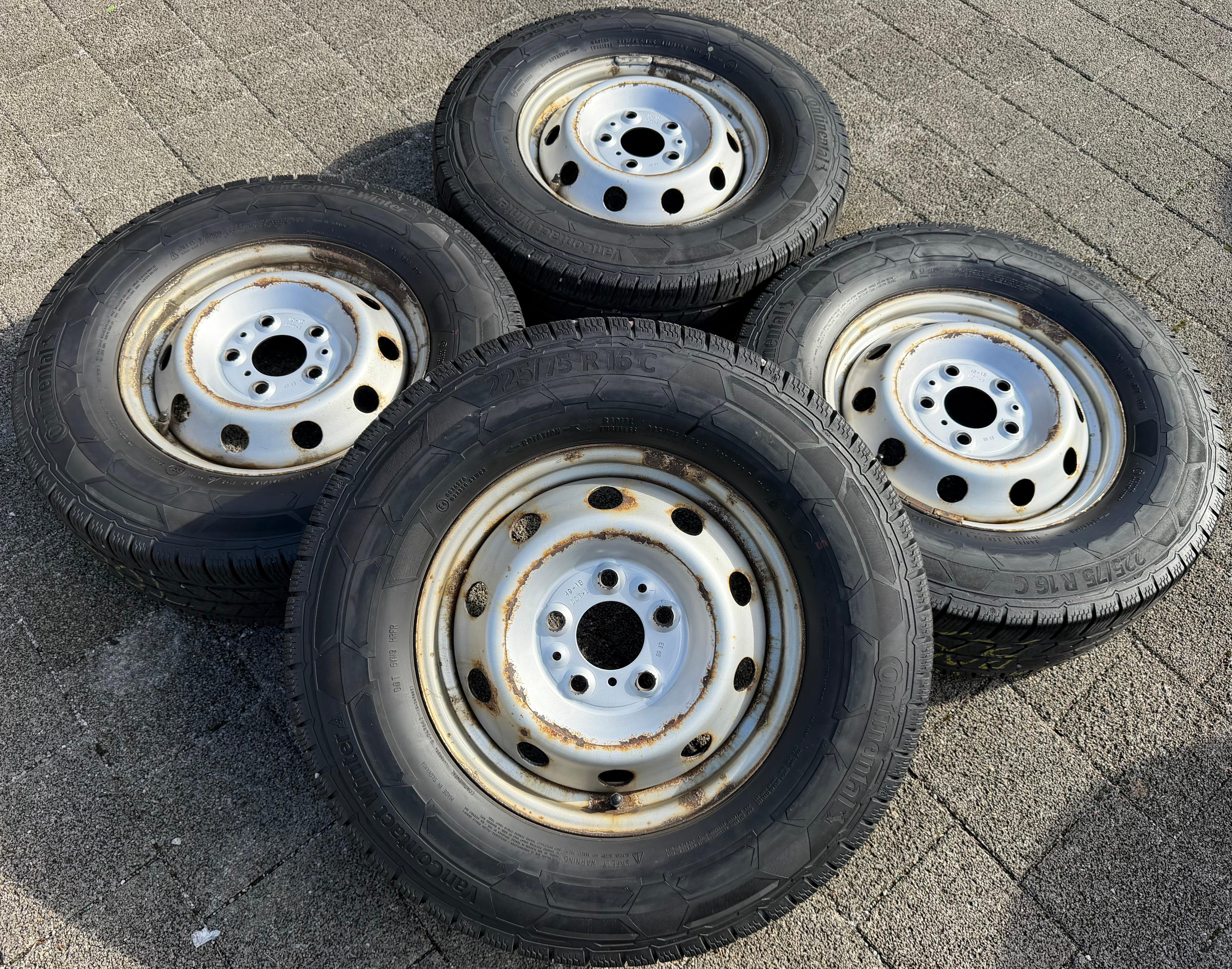 4 WInterräder Peugeot Boxer Fiat Ducato Maxi Citroen Jumper 225/75R16CP 121/120R