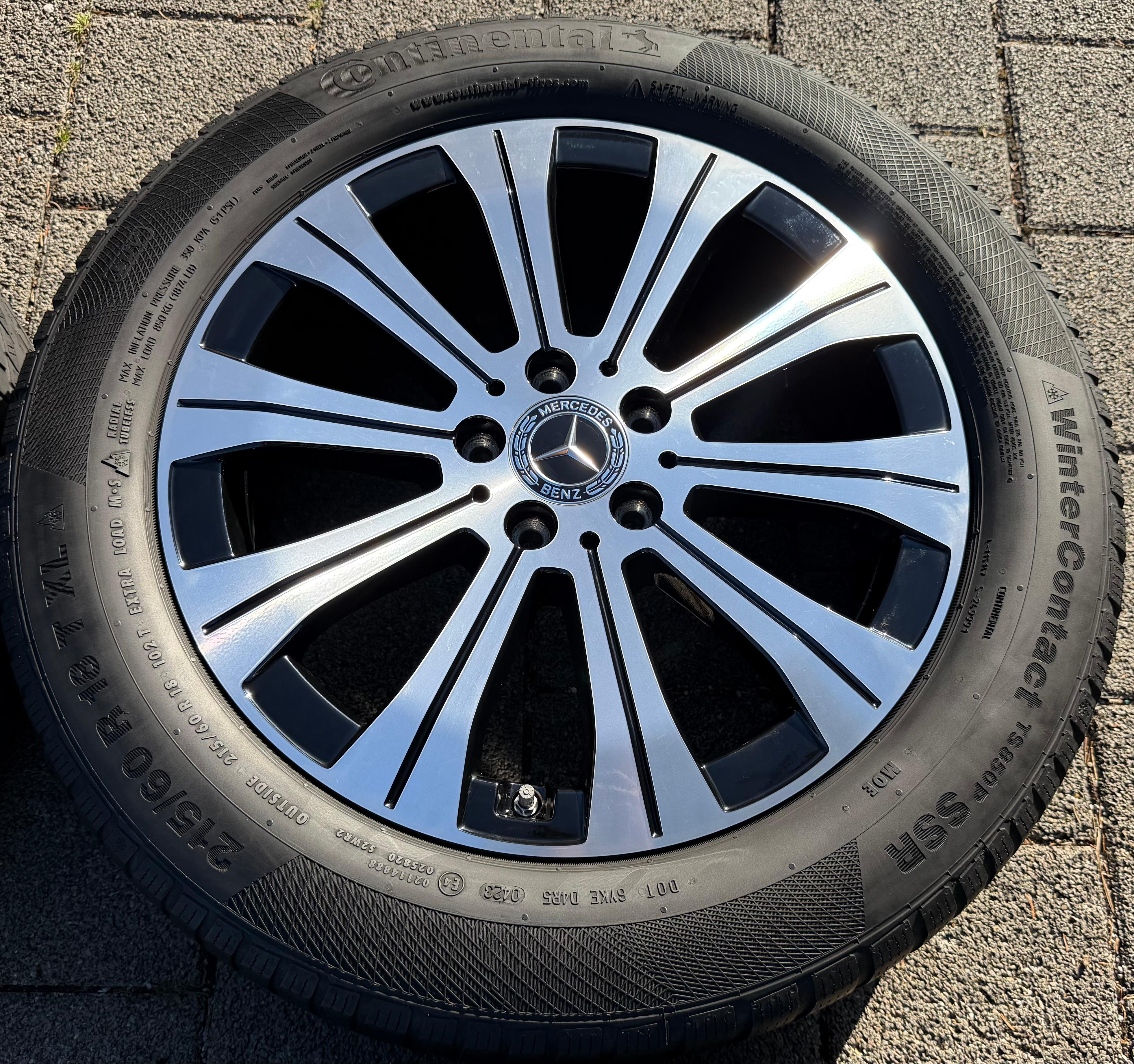 4 ORIGINAL 18" ALUFELGEN MERCEDES EQA EQB A2434010000 RDKS 6,5x18 ET44,5 FREIHAUS