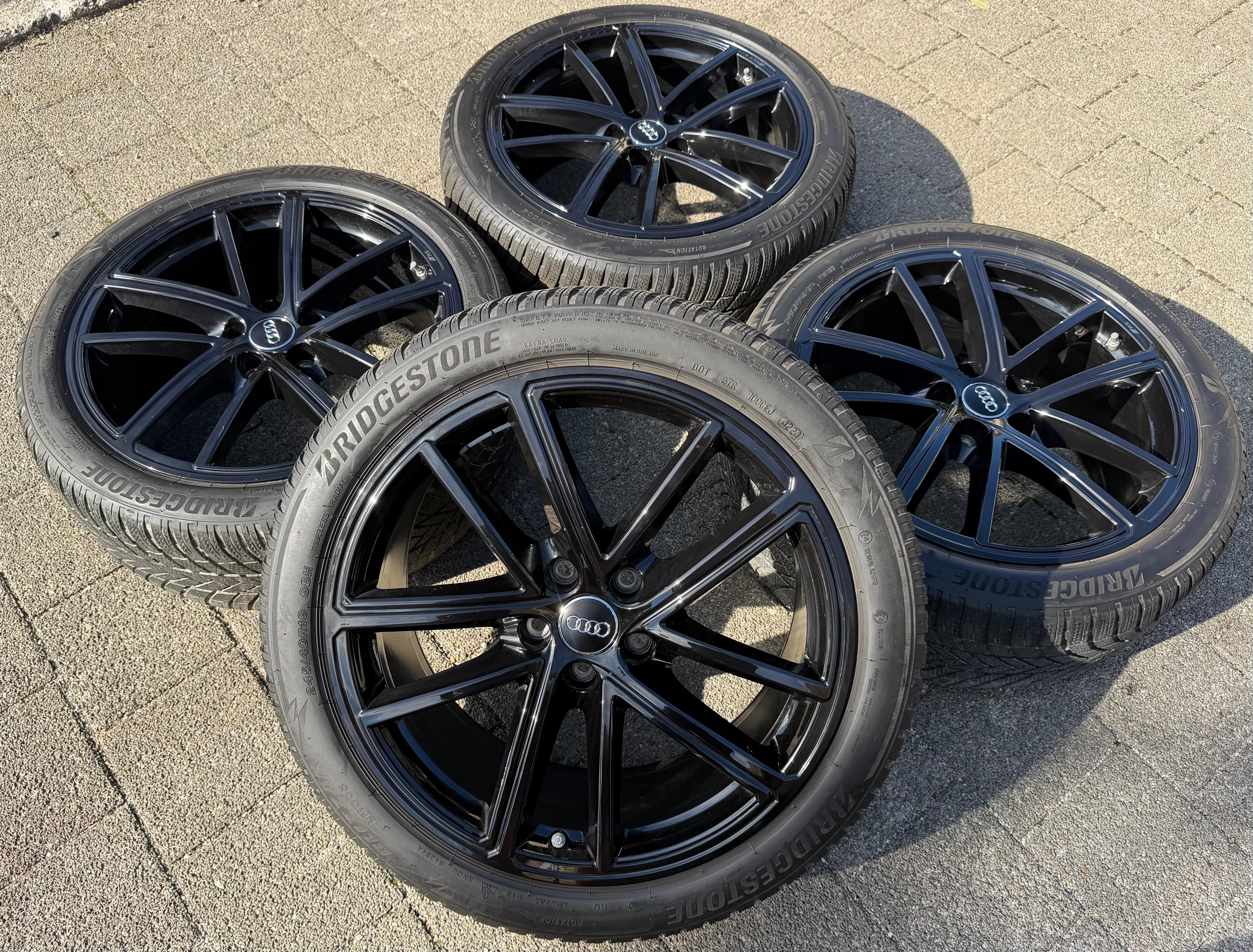 4 ORIGINAL 19" ALU WINTERRÄDER AUDI A5 S5 F2 B10 8B3601025BA 245/40R19 98H 2024