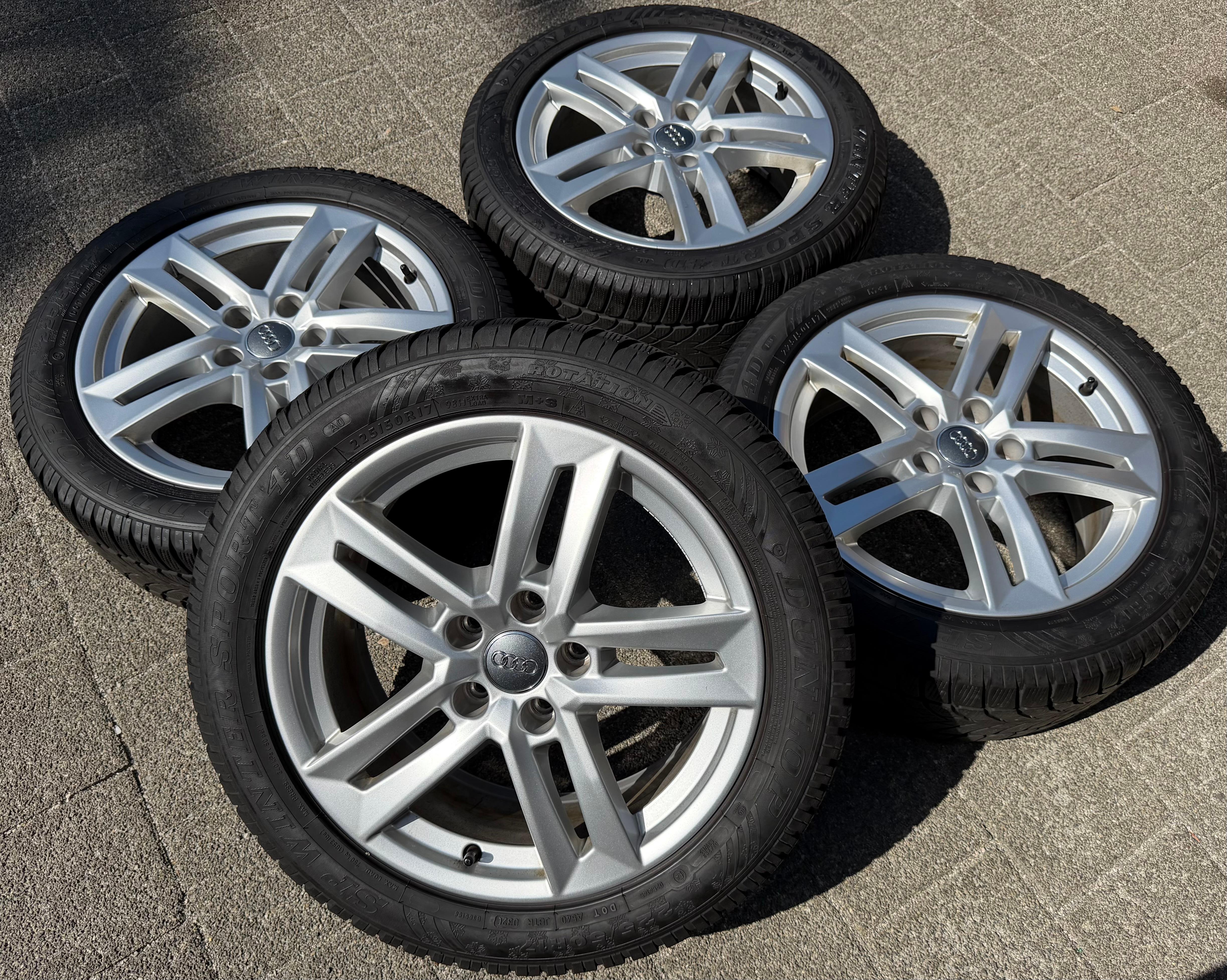 4 Original 17" Alufelgen Audi A4 8W B9 8W0601025P 7x17 ET42 Felgen