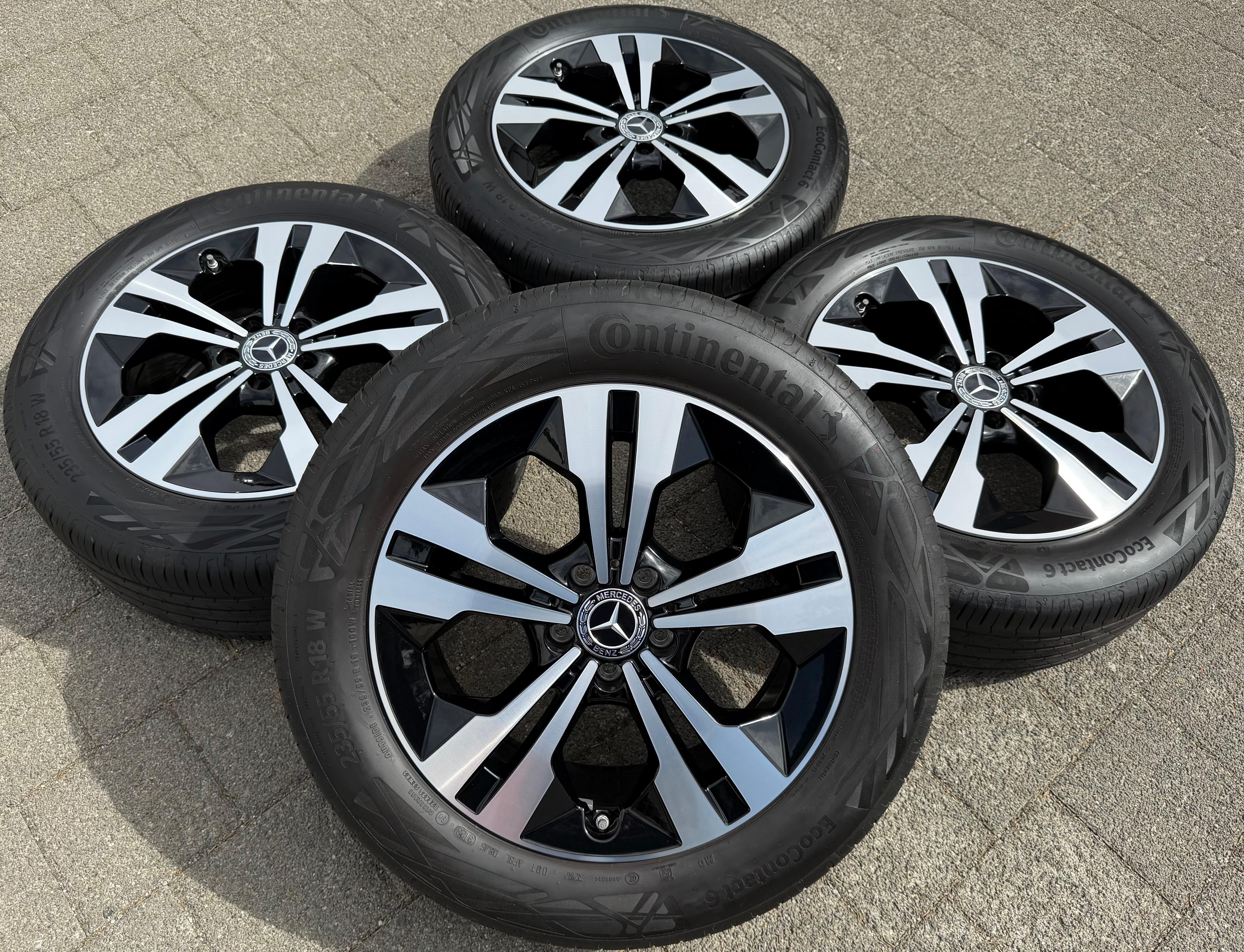 4 ORIGINAL 18" ALU SOMMERRÄDER MERCEDES GLB H247 GLA X247 A2474012900 235/55R18