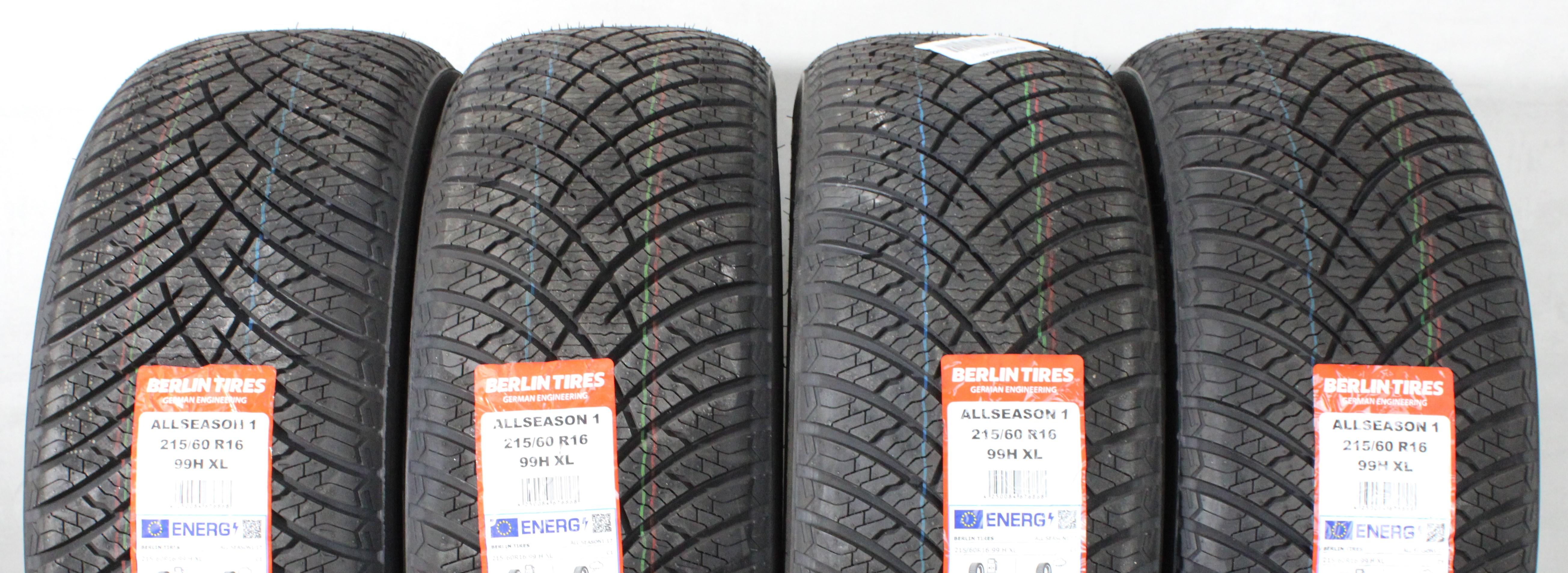 4 x 215/60R16 99H Ganzjahresreifen Berlin Tires All Season 1 2024