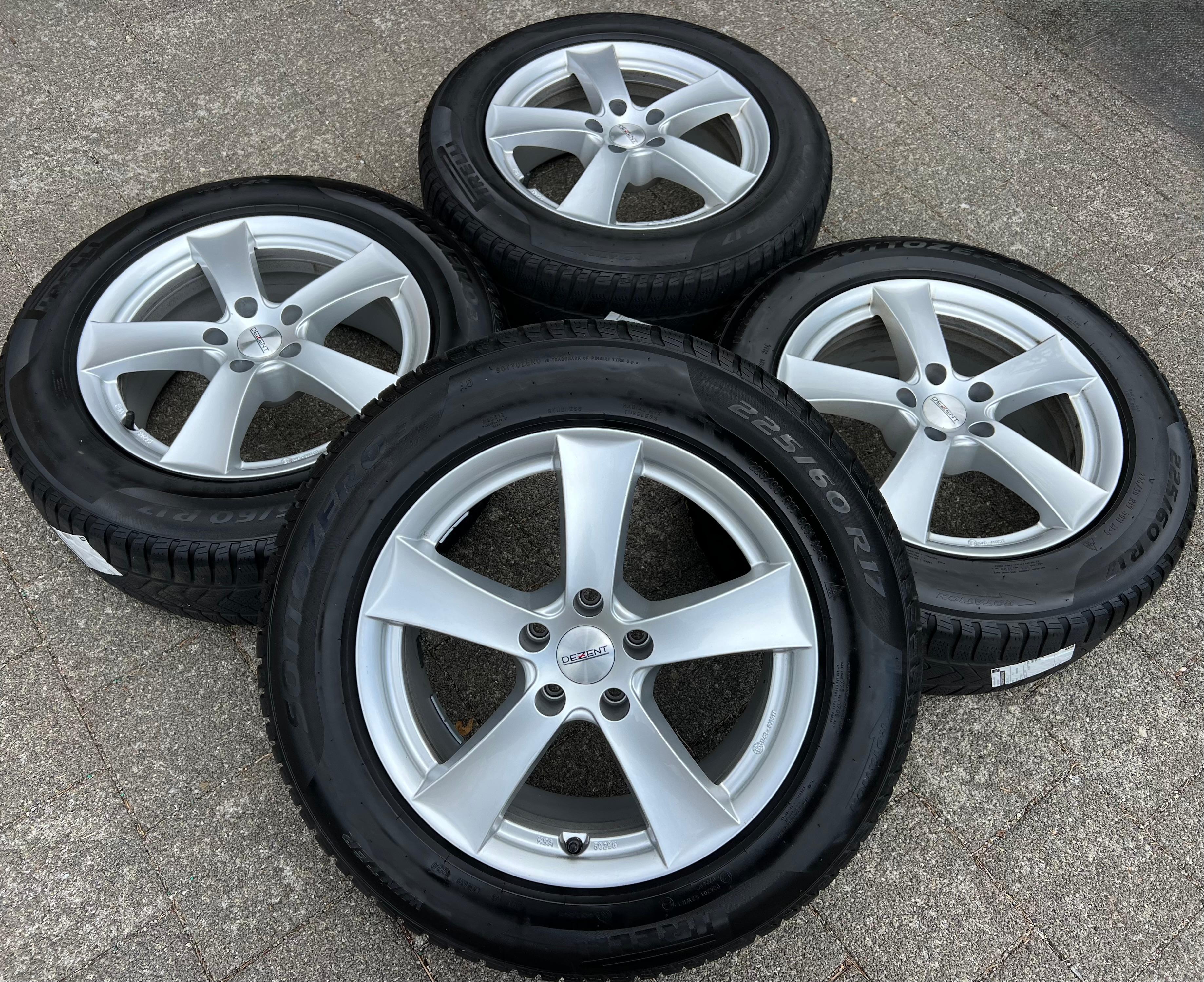 4 DEZENT 17" ALUFELGEN AUDI A4 8K B8 A5 8T A6 4G 4K F2 A7 FREIHAUS