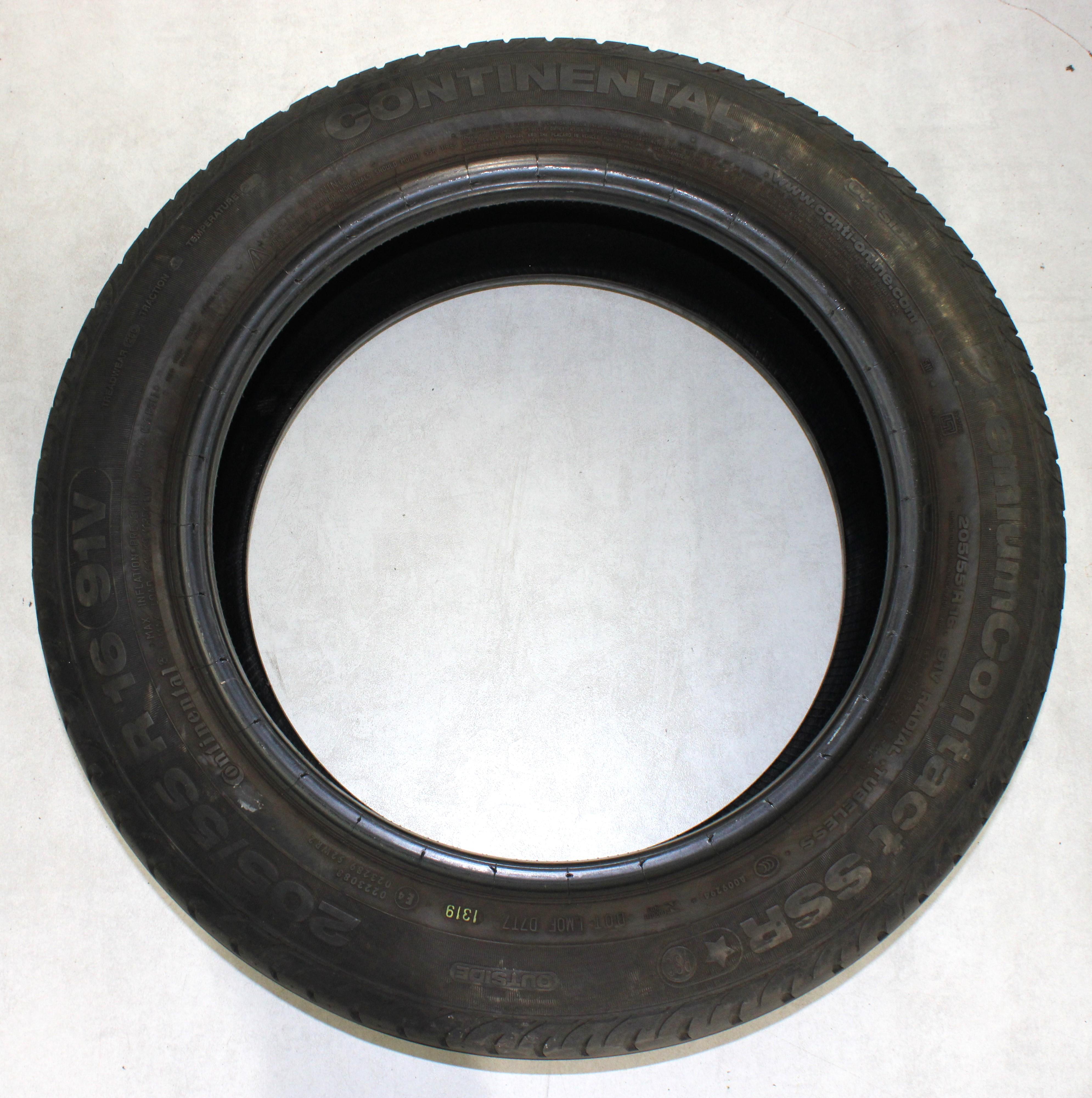 2 x 205/55R16 91V Sommerreifen Continental Premium Contact SSR*  Runflat 6-6,5mm 2019