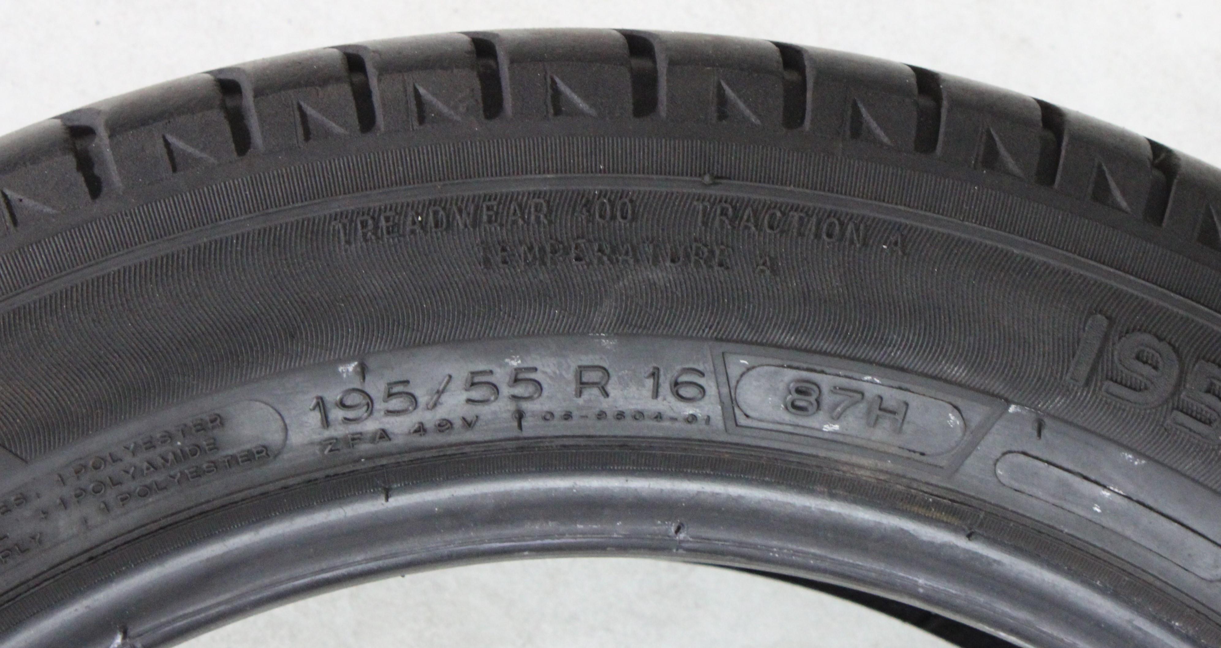 2 x 195/55R16 87H pneus été Michelin Energy Saver * 6mm 2017