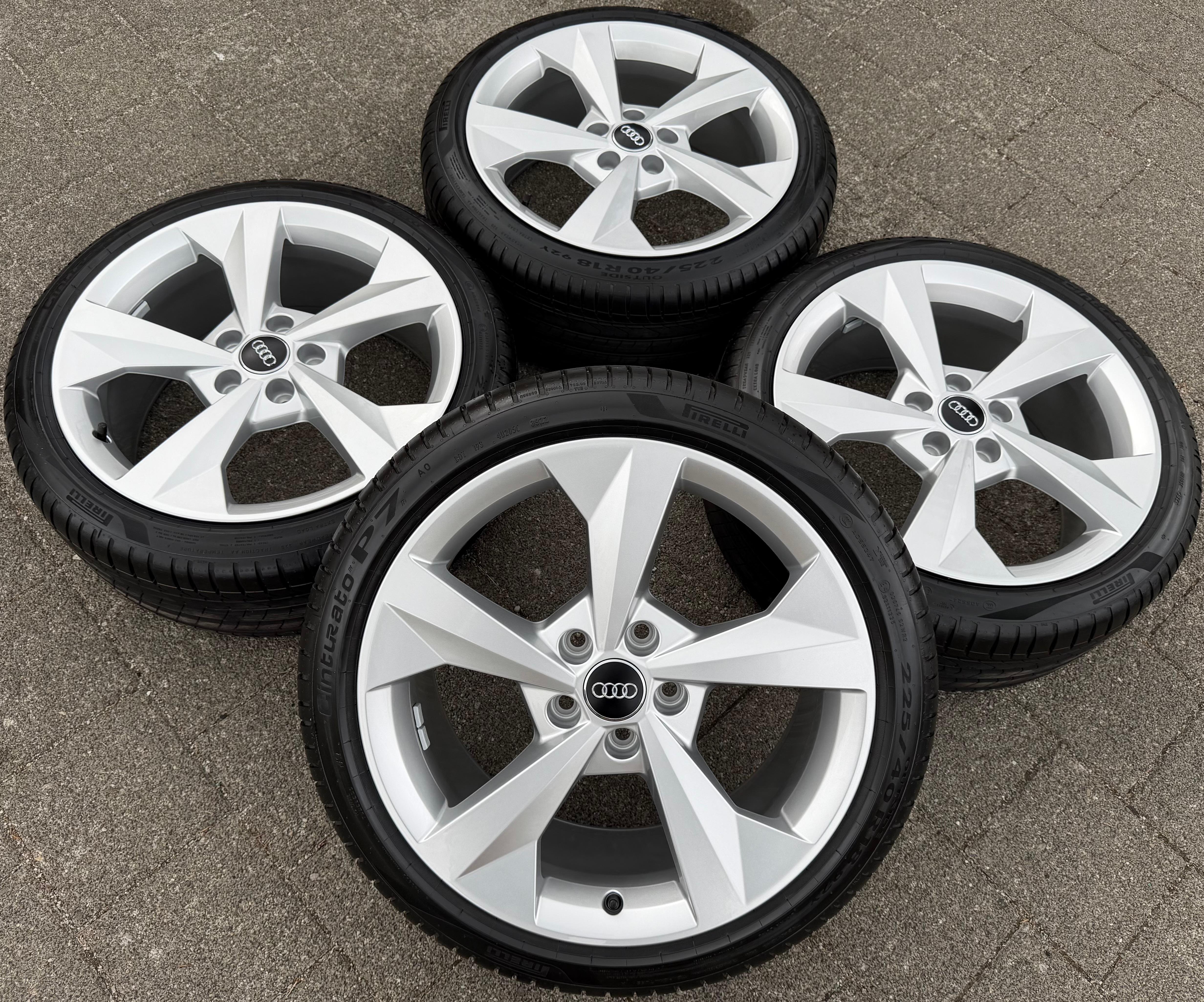 4 llantas de aluminio originales Sommer de 18" para Audi A3 S3 8Y 8Y0601025J 225/40R18 92V 2022, nuevas