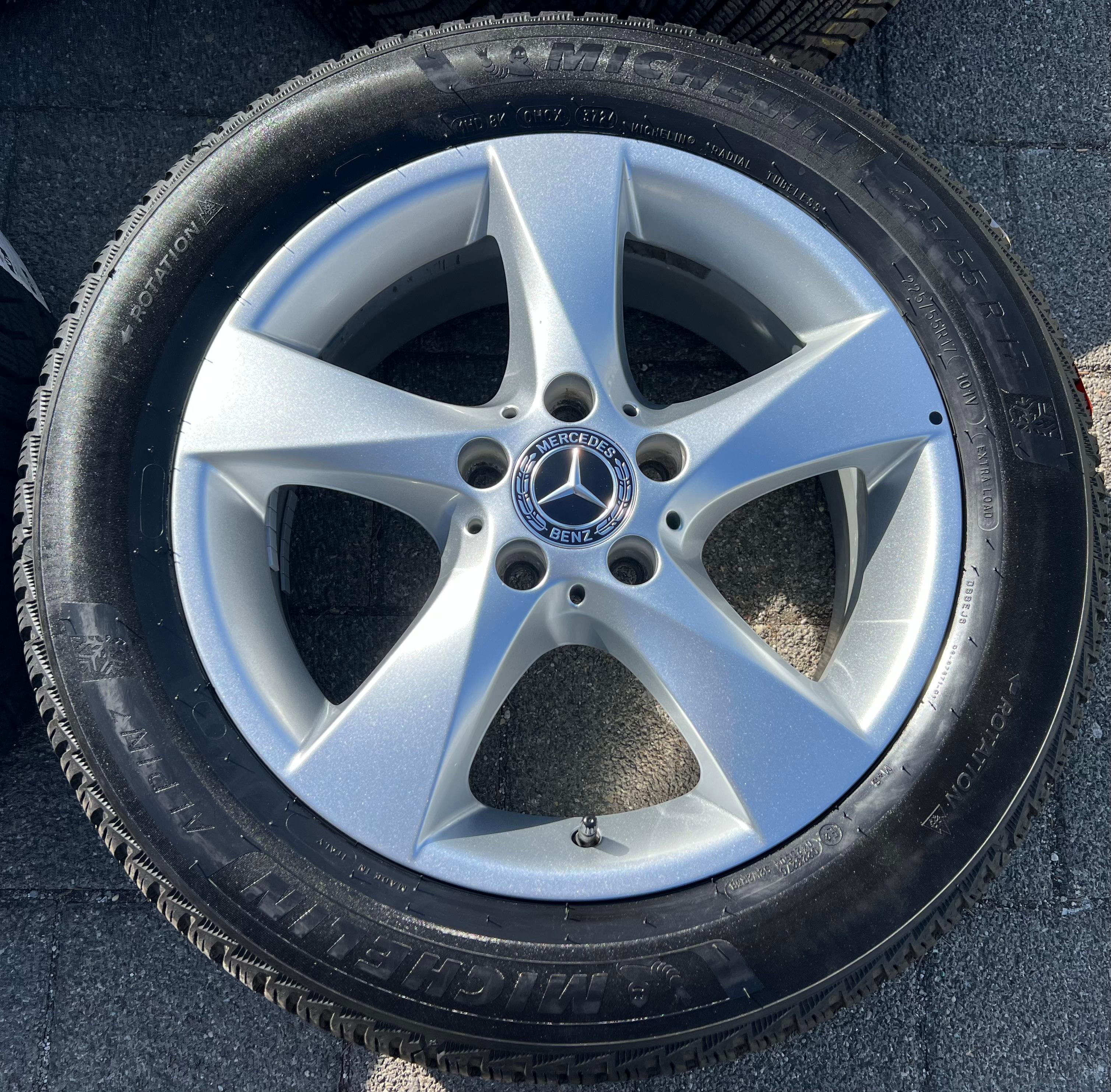 4 ORIGINAL 17" ALU WINTERRÄDER MERCEDES V-KLASSE VITO W447 A4474012200 225/55R17