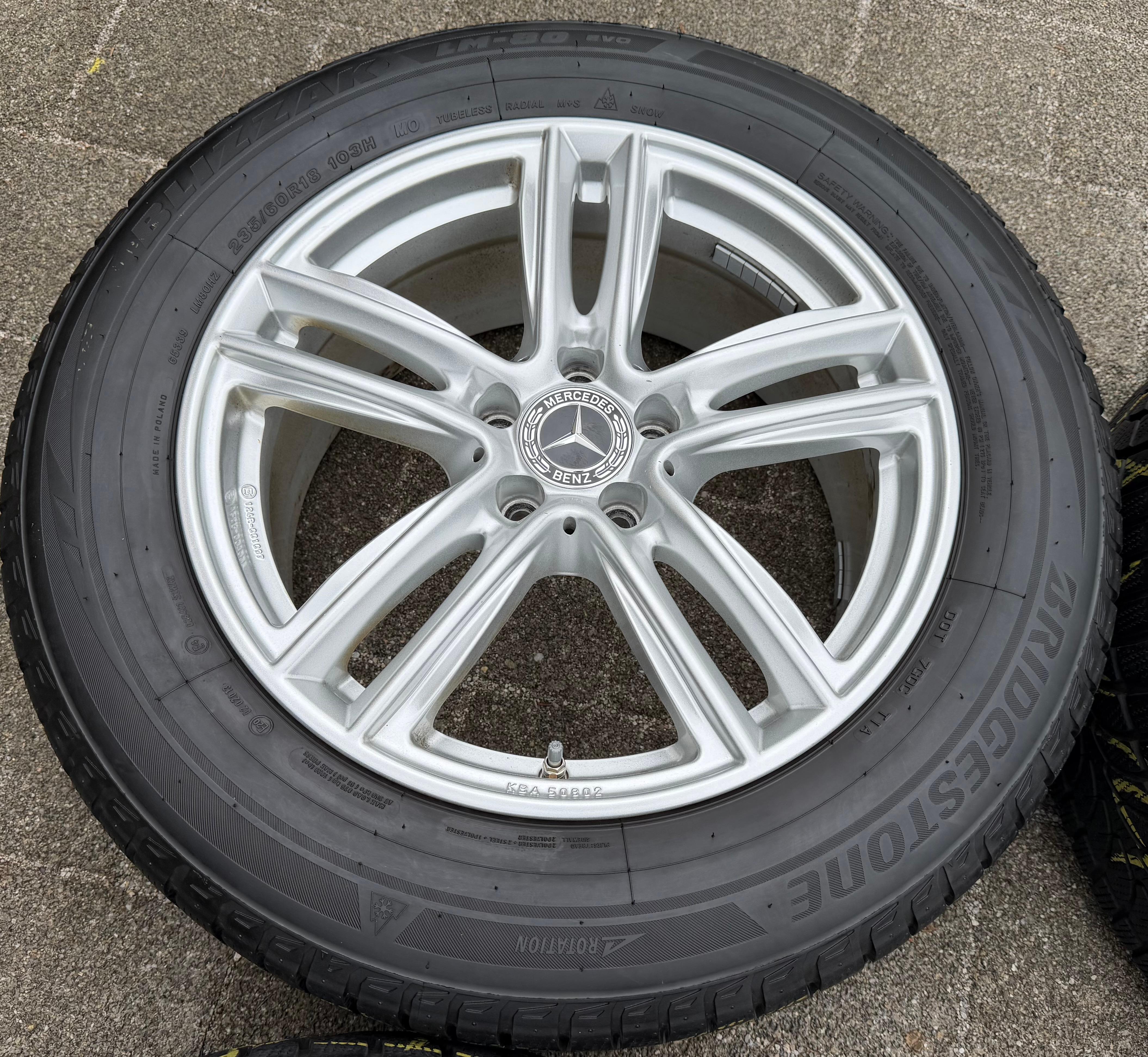 4 ALU 18" WINTERRÄDER MERCEDES GLC GLC-COUPE 204X W253 235/60R18 103H RDKS 2023