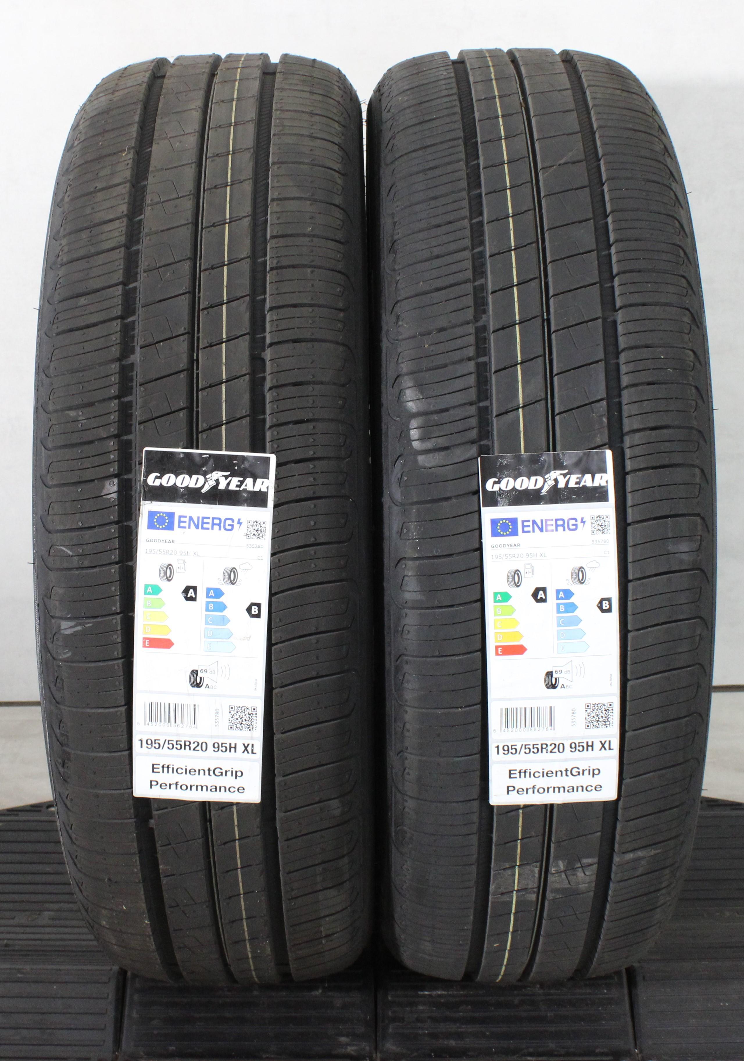 2 neumáticos de verano Goodyear Efficient Grip Performance 2024 XL, 195/55R20 95H, NUEVOS