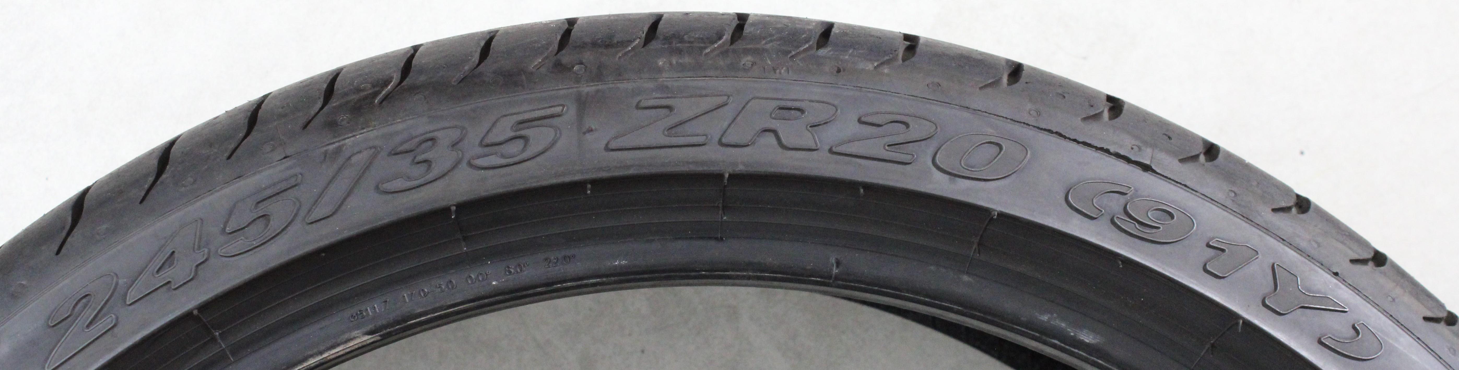 2 pneus d'été Pirelli Pzero N1 245/35R20 91Y, 5,5 à 6 mm, 2019
